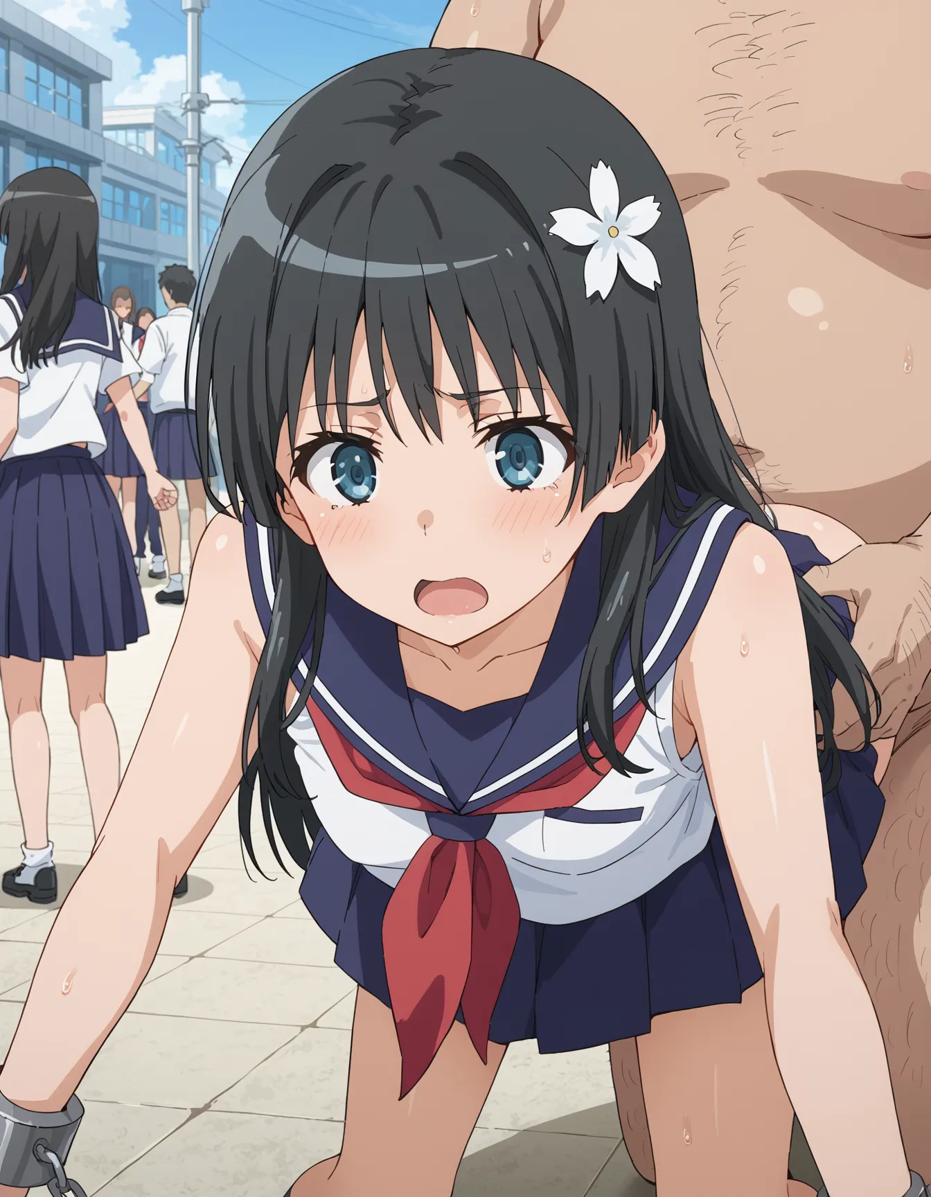 【「学制服」AIエロ画像（イラスト・アニメ・二次元風）4855枚まとめ！(113ページ目)のエロ画像18枚目