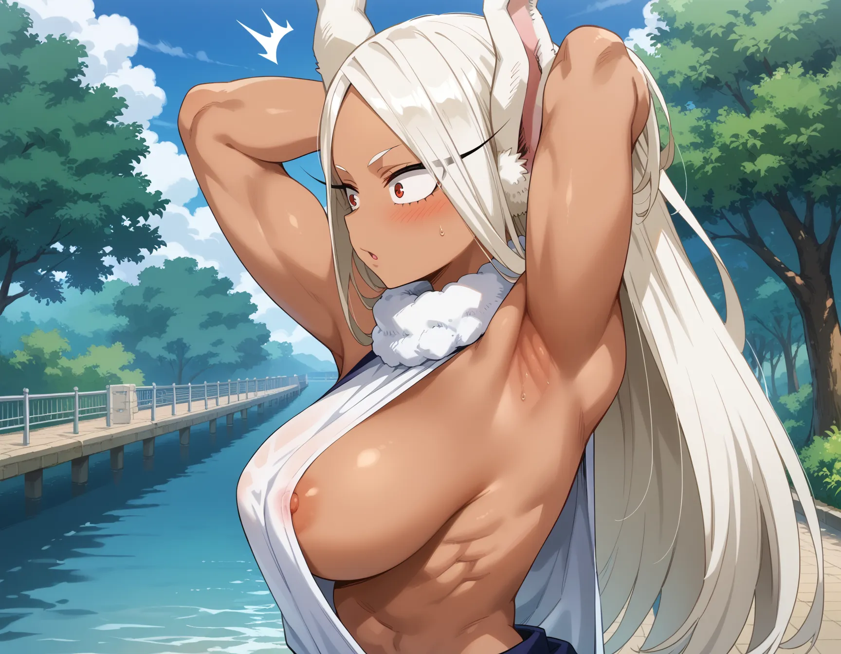 【「腋・脇」AIエロ画像（イラスト・アニメ・二次元風）4705枚まとめ！(111ページ目)のエロ画像10枚目