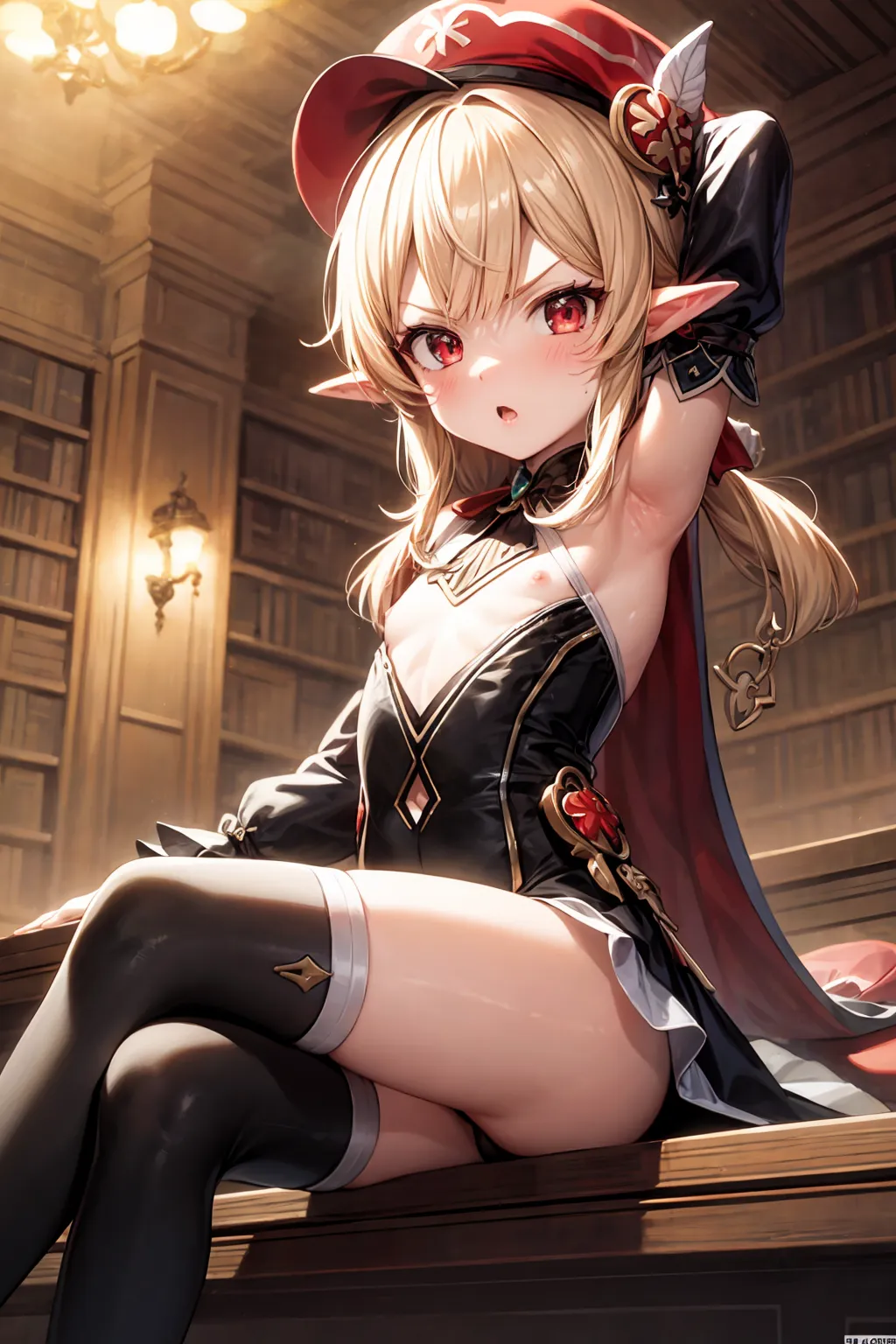 【「貧乳」AIエロ画像（イラスト・アニメ・二次元風）8390枚まとめ！(198ページ目)のエロ画像4枚目