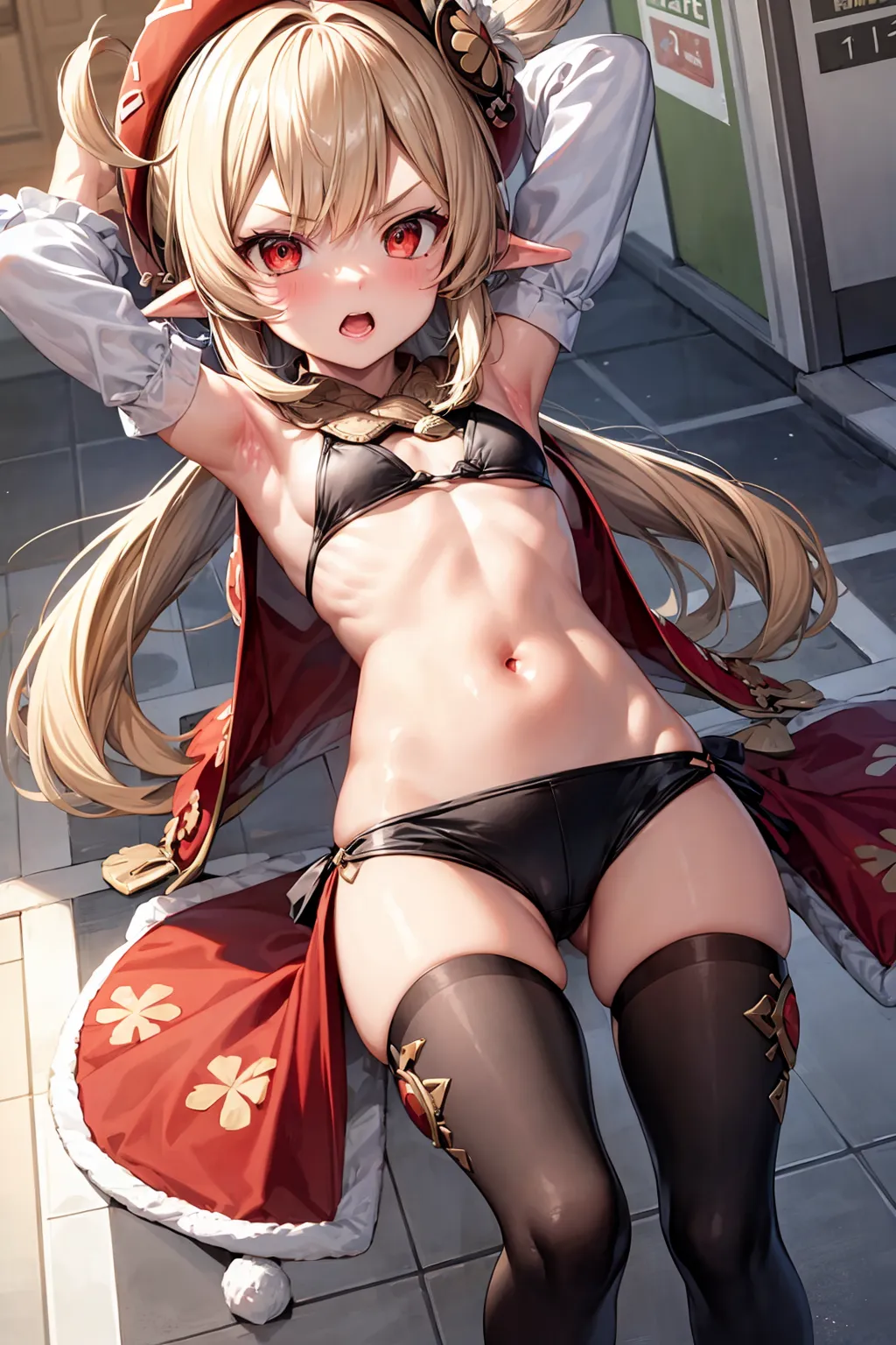 【「腋・脇」AIエロ画像（イラスト・アニメ・二次元風）4705枚まとめ！(111ページ目)のエロ画像1枚目
