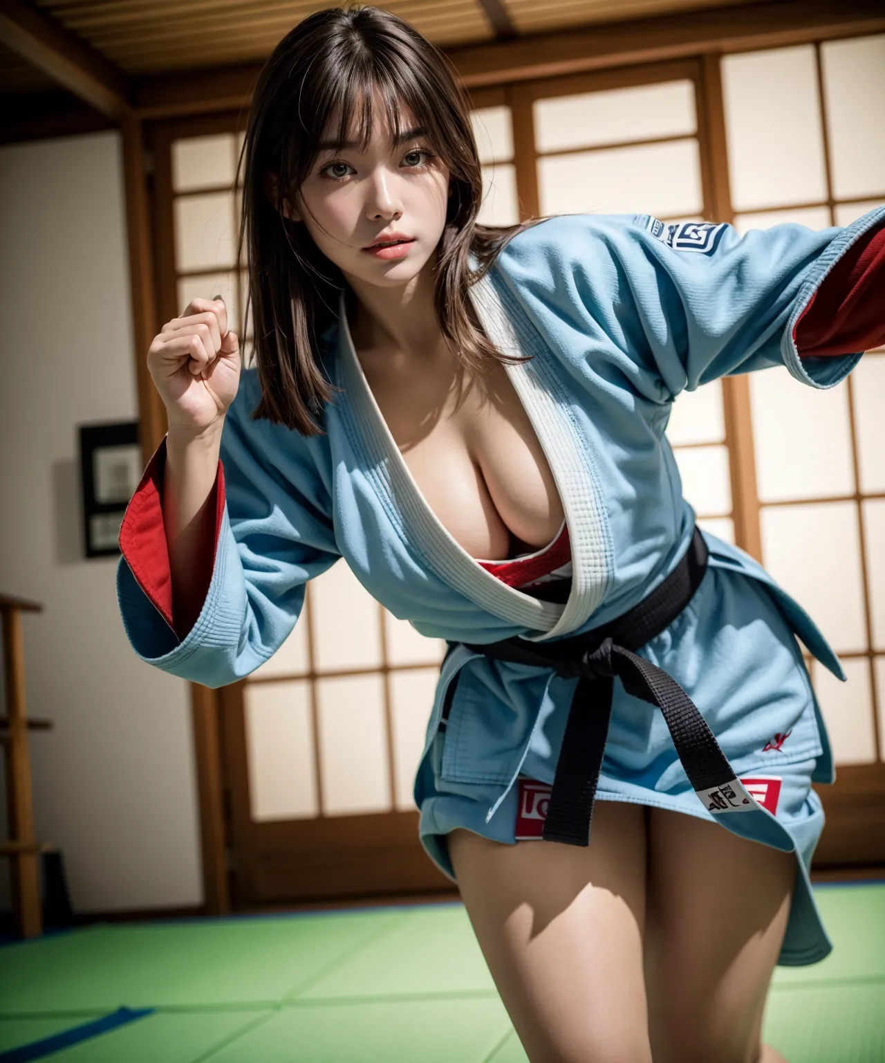 【「道着（空手・柔道）」AIエロ画像（リアル・実写・フォト風）515枚まとめ！(13ページ目)のエロ画像6枚目