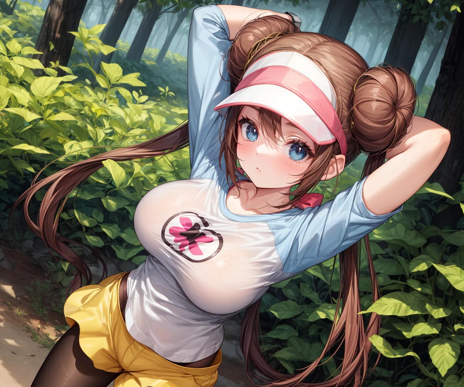【「巨乳×パンスト」AIエロ画像（イラスト・アニメ・二次元風）575枚まとめ！(14ページ目)のエロ画像20枚目