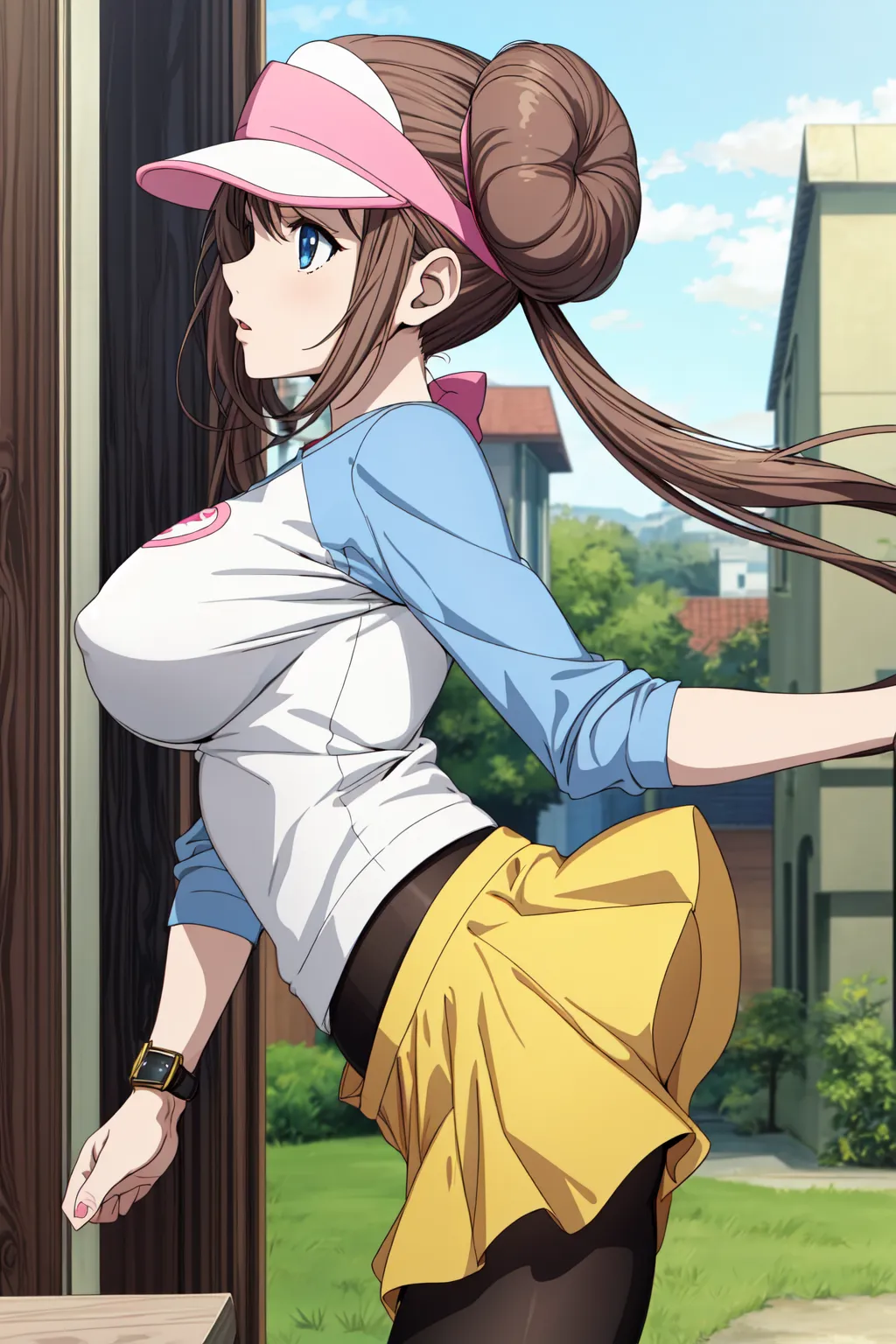 【「巨乳×パンスト」AIエロ画像（イラスト・アニメ・二次元風）575枚まとめ！(14ページ目)のエロ画像18枚目