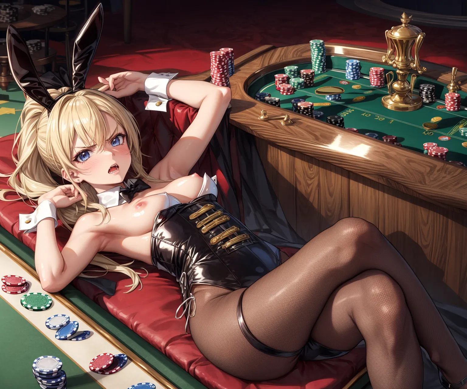 【「バニーガール」AIエロ画像（イラスト・アニメ・二次元風）736枚まとめ！(17ページ目)のエロ画像18枚目