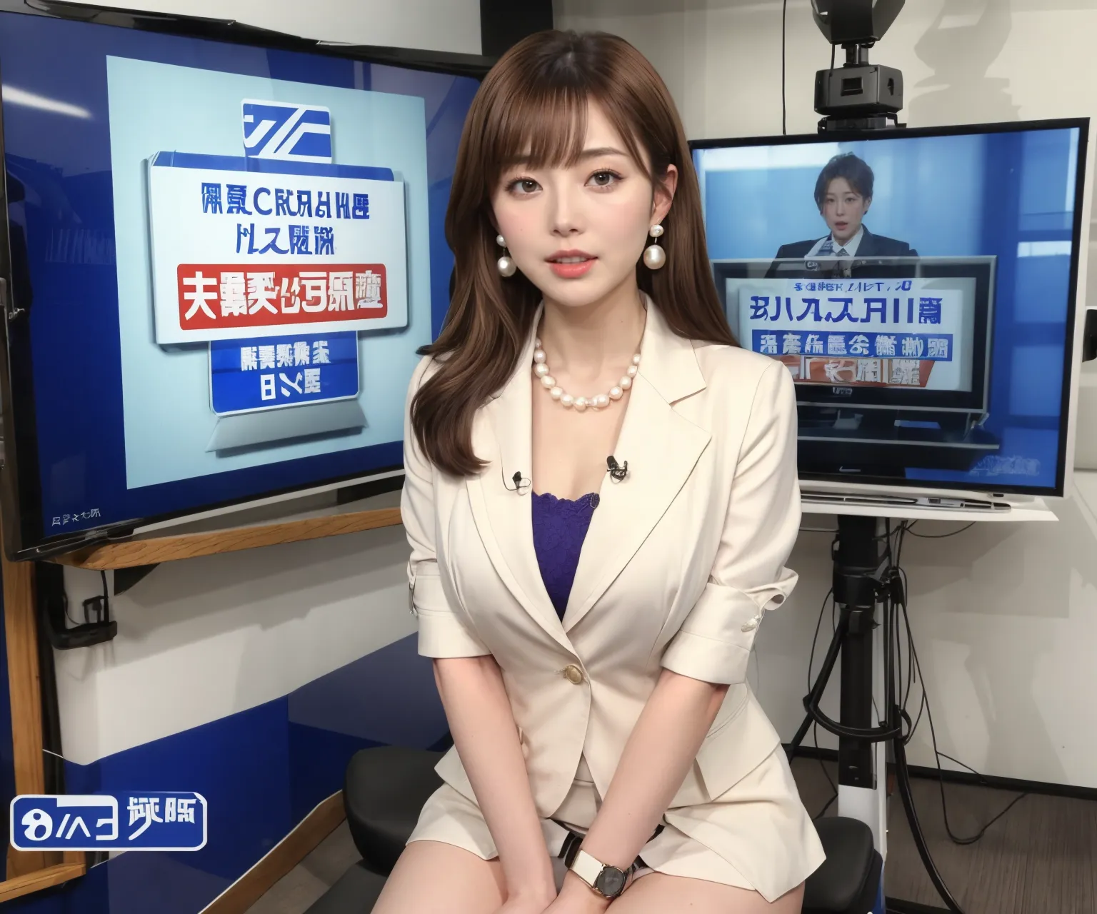 【「女子アナウンサー」AIエロ画像（リアル・実写・フォト風）634枚まとめ！(15ページ目)のエロ画像24枚目