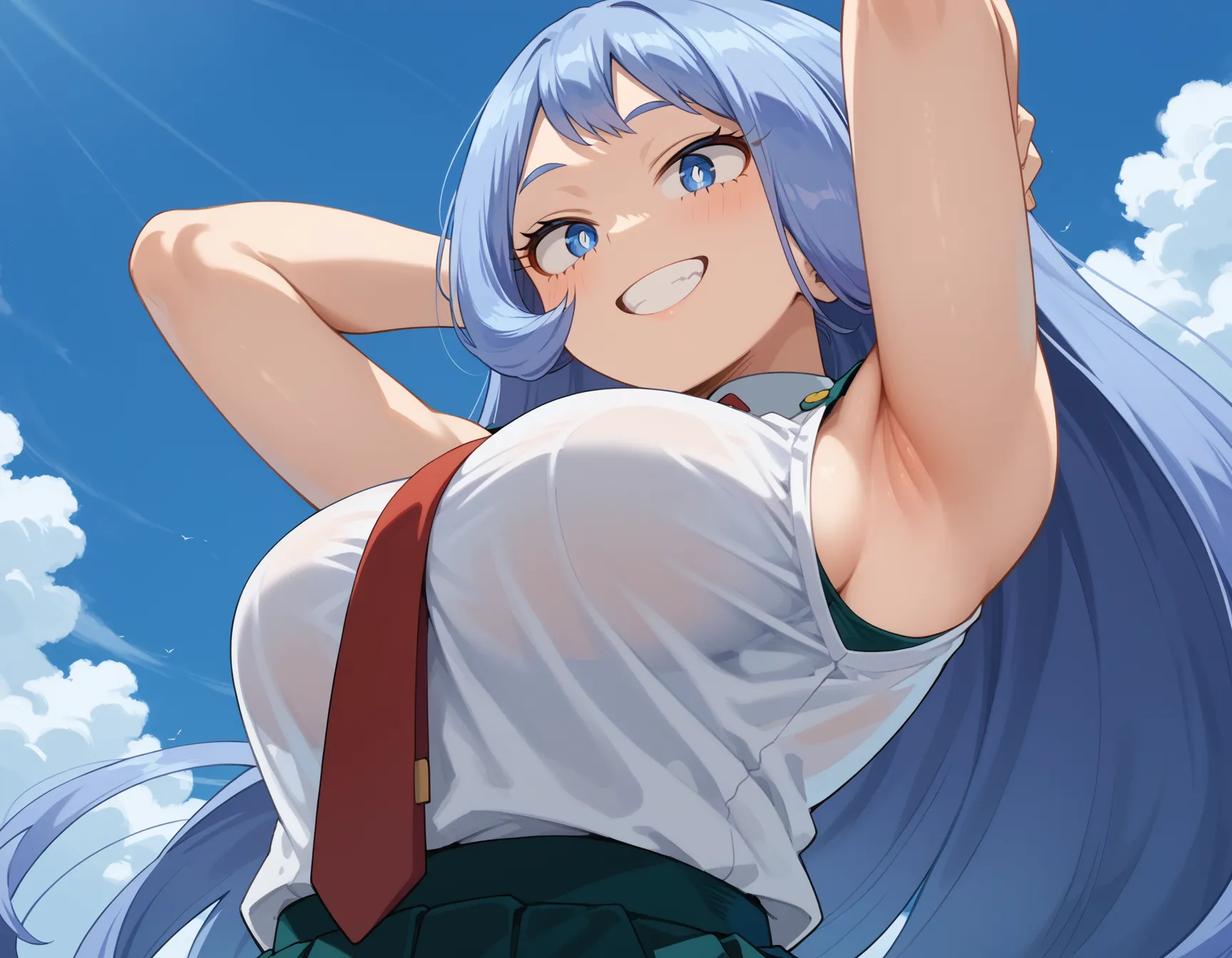 【「腋・脇」AIエロ画像（イラスト・アニメ・二次元風）4705枚まとめ！(110ページ目)のエロ画像22枚目