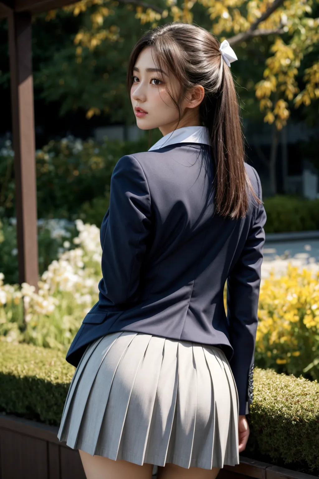 【「尻×学制服」AIエロ画像（リアル・実写・フォト風）2547枚まとめ！(58ページ目)のエロ画像29枚目
