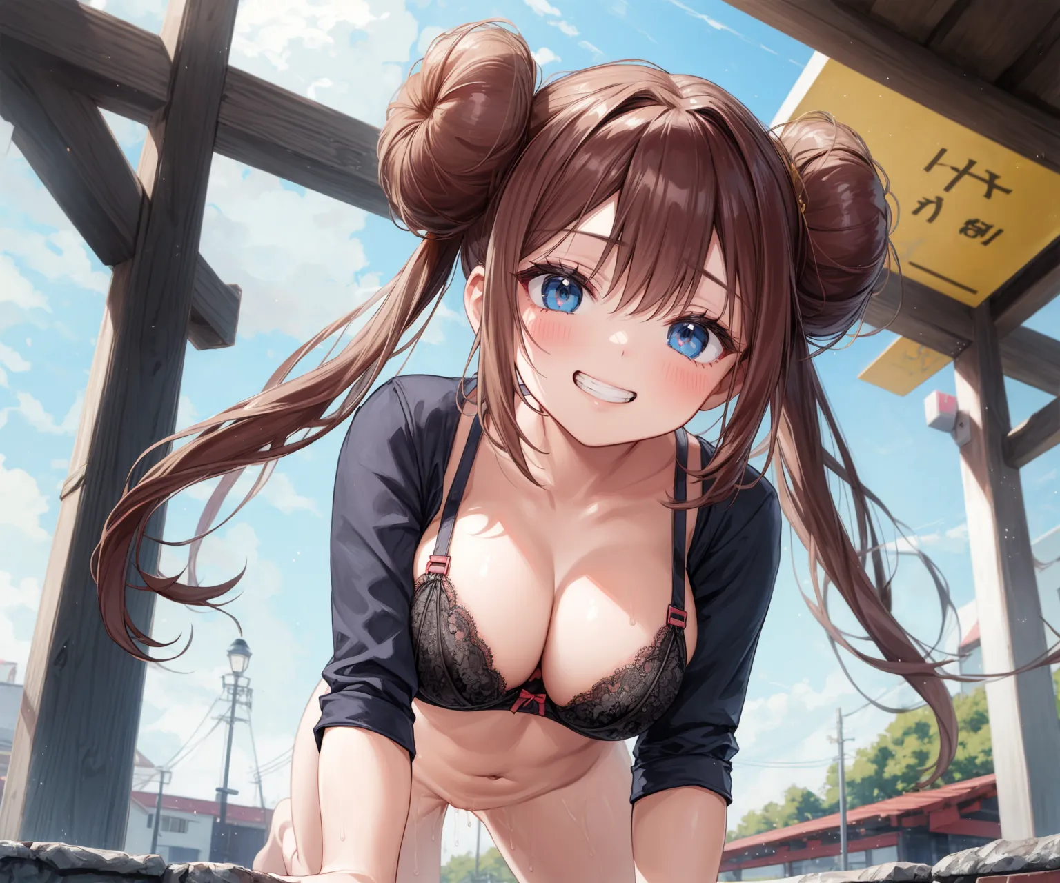 【「下着（ブラジャー・パンティ）」AIエロ画像（イラスト・アニメ・二次元風）15996枚まとめ！(370ページ目)のエロ画像10枚目
