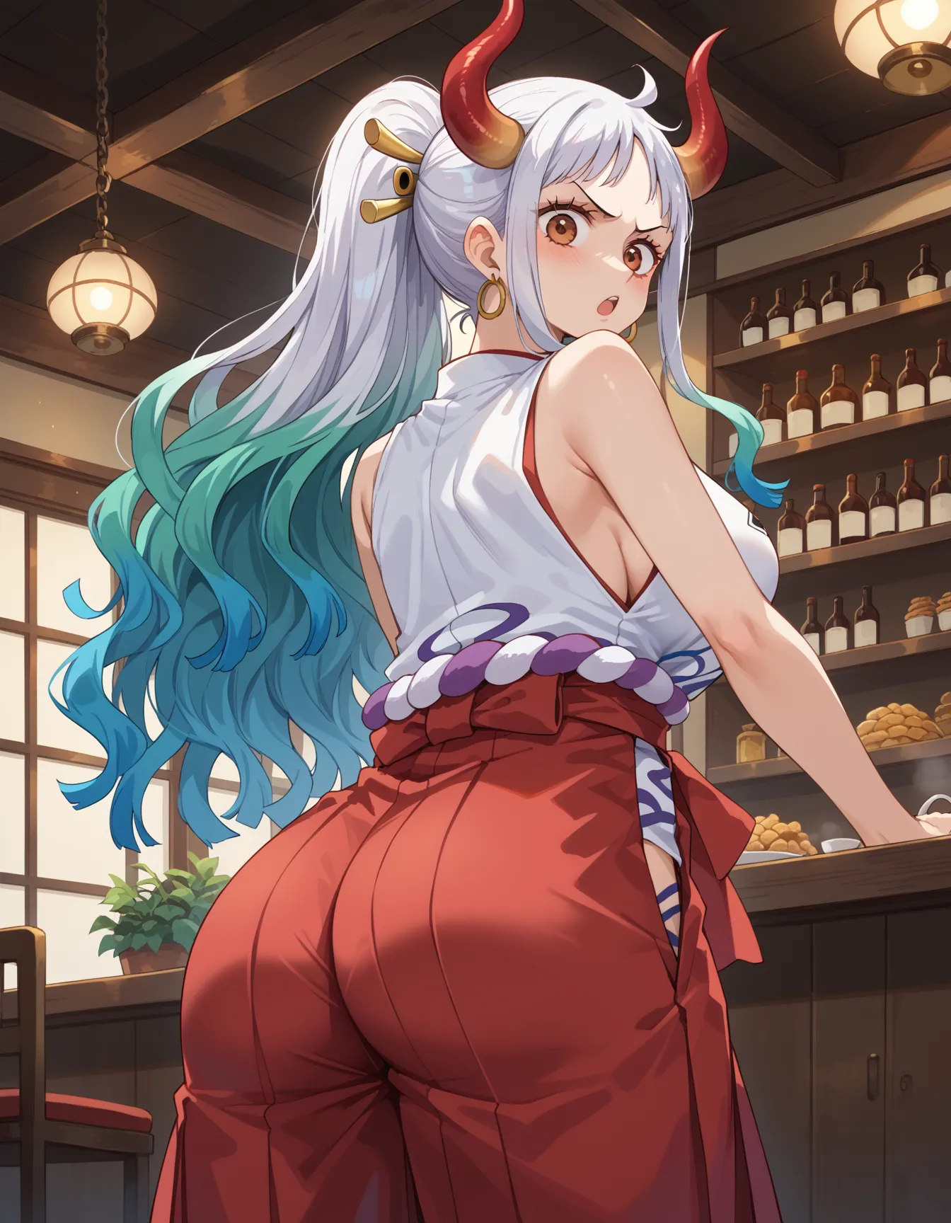 【「巨乳×着物」AIエロ画像（イラスト・アニメ・二次元風）854枚まとめ！(19ページ目)のエロ画像25枚目