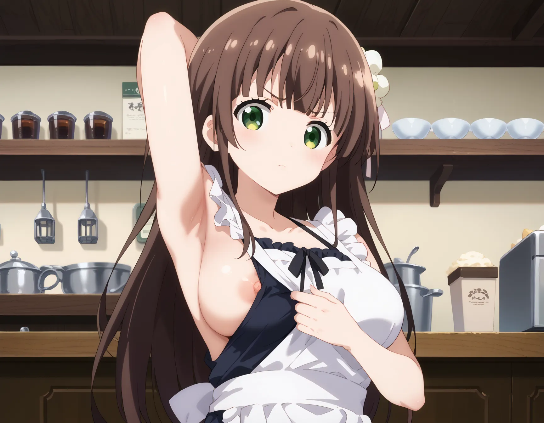 【「腋・脇」AIエロ画像（イラスト・アニメ・二次元風）4705枚まとめ！(110ページ目)のエロ画像3枚目