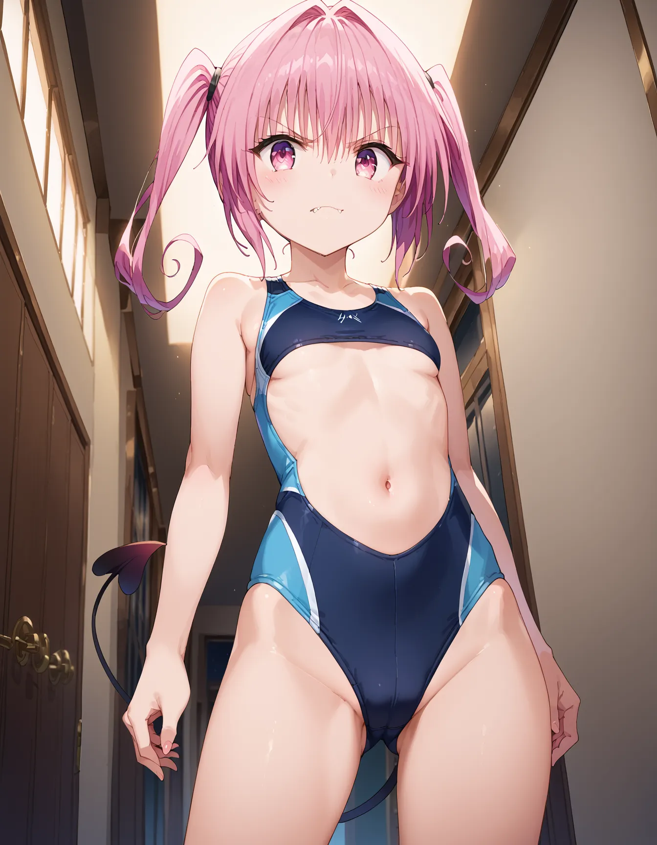 【「貧乳」AIエロ画像（イラスト・アニメ・二次元風）8390枚まとめ！(195ページ目)のエロ画像23枚目