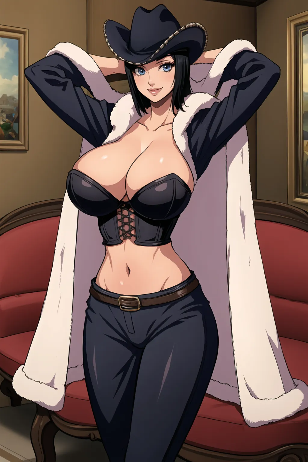 【「爆乳・超乳」AIエロ画像（イラスト・アニメ・二次元風）5621枚まとめ！(129ページ目)のエロ画像16枚目