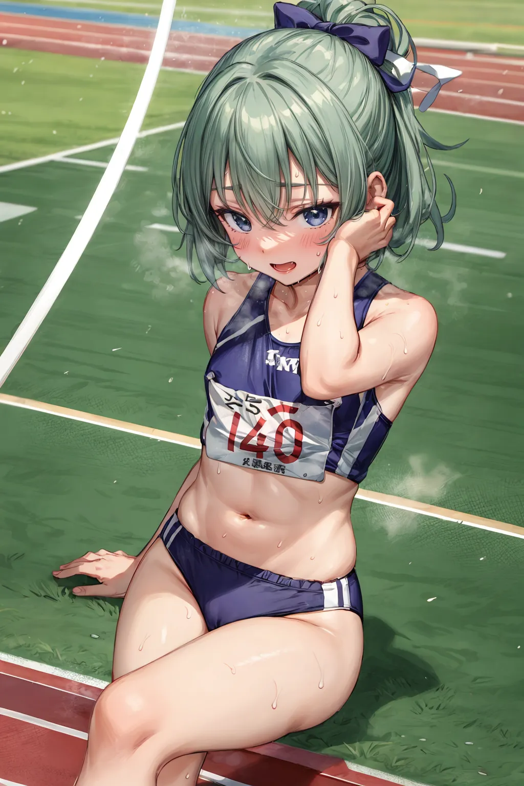 【「陸上」AIエロ画像（イラスト・アニメ・二次元風）160枚まとめ！(4ページ目)のエロ画像18枚目