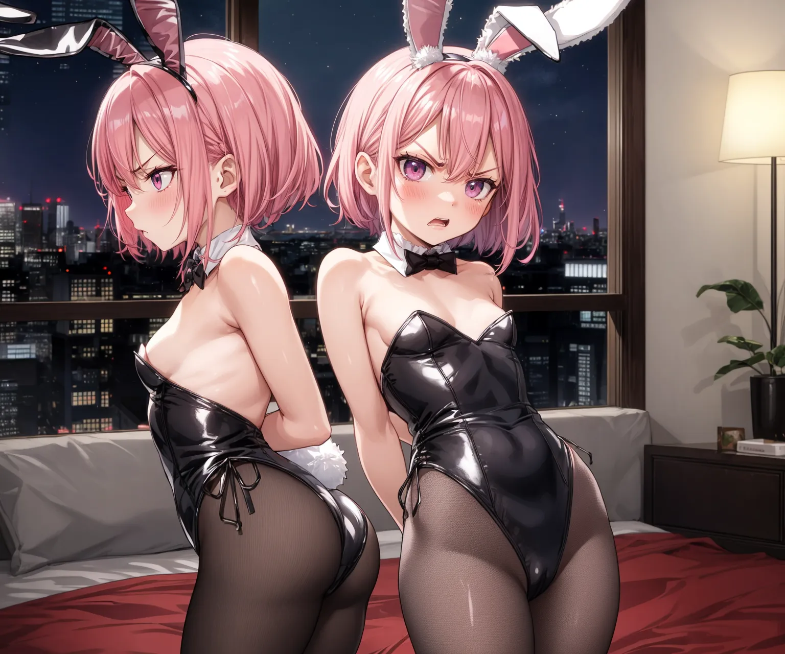 【「バニーガール」AIエロ画像（イラスト・アニメ・二次元風）736枚まとめ！(17ページ目)のエロ画像9枚目