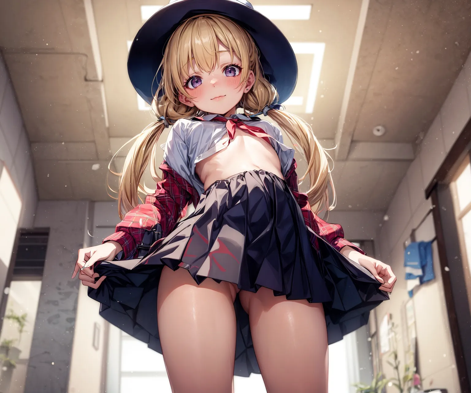 【「貧乳」AIエロ画像（イラスト・アニメ・二次元風）8390枚まとめ！(194ページ目)のエロ画像11枚目