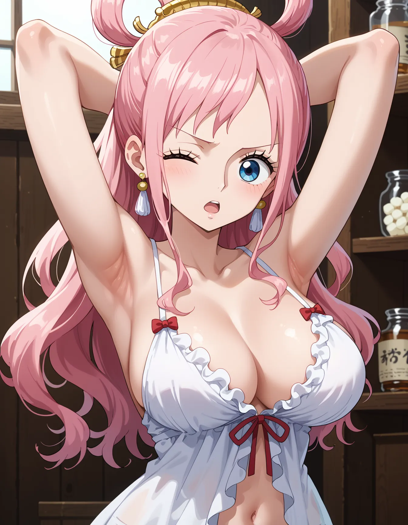 【「腋・脇」AIエロ画像（イラスト・アニメ・二次元風）4705枚まとめ！(109ページ目)のエロ画像2枚目
