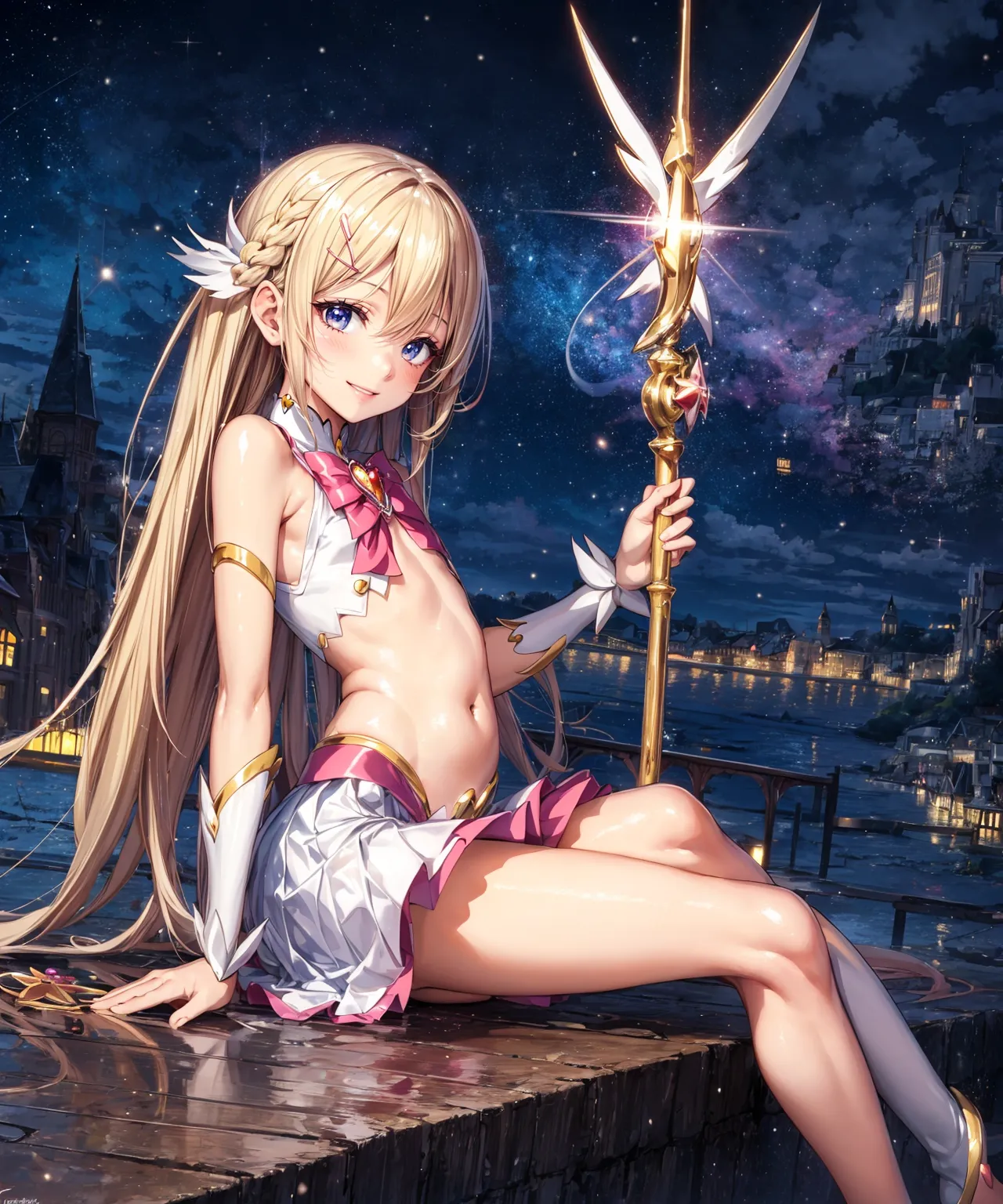 【「貧乳」AIエロ画像（イラスト・アニメ・二次元風）8390枚まとめ！(194ページ目)のエロ画像4枚目