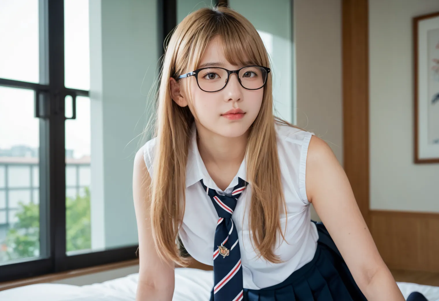 【「尻×学制服」AIエロ画像（リアル・実写・フォト風）2547枚まとめ！(57ページ目)のエロ画像24枚目
