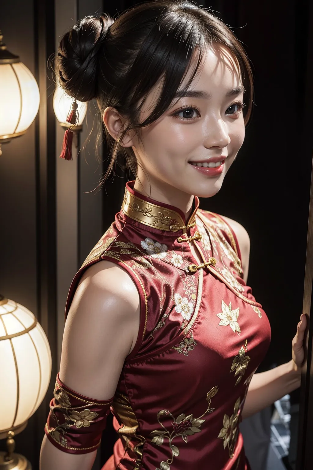 【「チャイナドレス」AIエロ画像（リアル・実写・フォト風）350枚まとめ！(9ページ目)のエロ画像1枚目