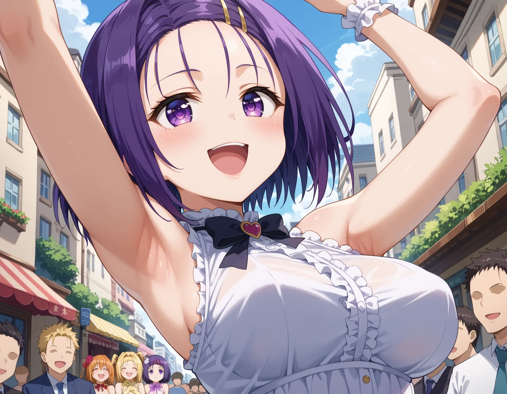 【「腋・脇」AIエロ画像（イラスト・アニメ・二次元風）4705枚まとめ！(108ページ目)のエロ画像1枚目