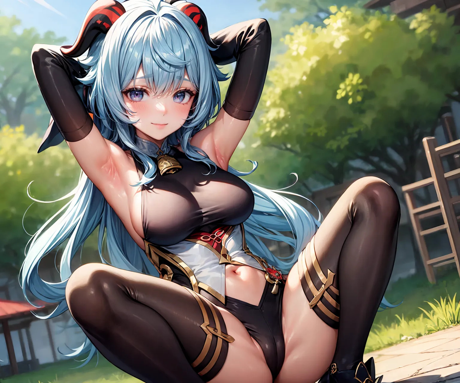 【「腋・脇」AIエロ画像（イラスト・アニメ・二次元風）4705枚まとめ！(107ページ目)のエロ画像27枚目