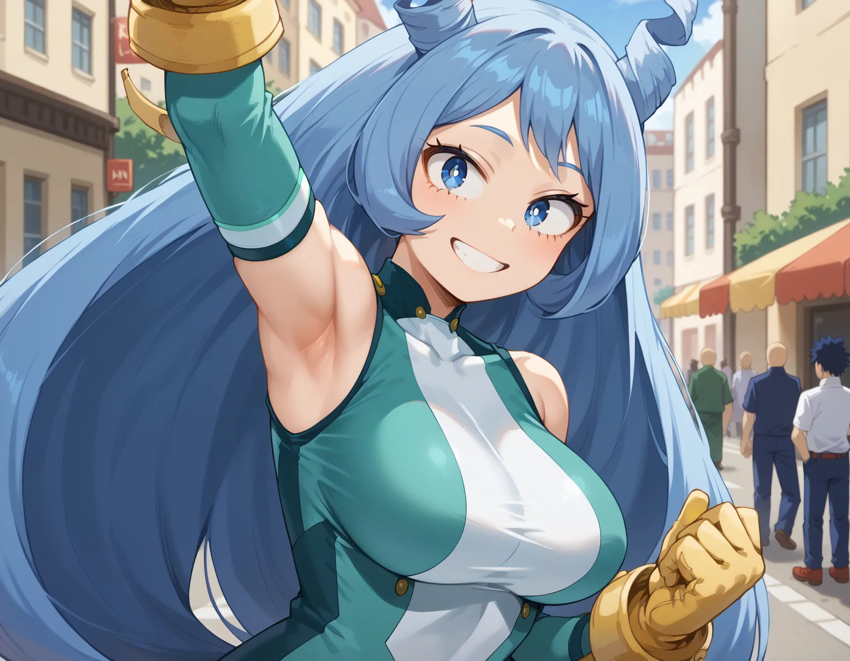 【「腋・脇」AIエロ画像（イラスト・アニメ・二次元風）4705枚まとめ！(107ページ目)のエロ画像17枚目