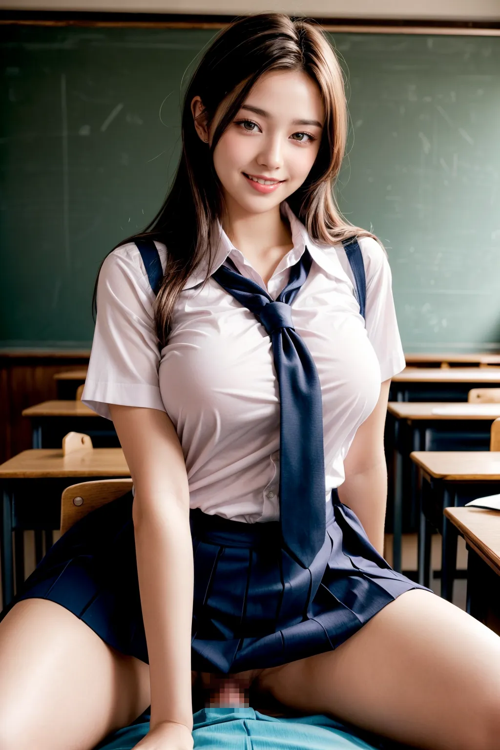 【「尻×学制服」AIエロ画像（リアル・実写・フォト風）2547枚まとめ！(57ページ目)のエロ画像12枚目