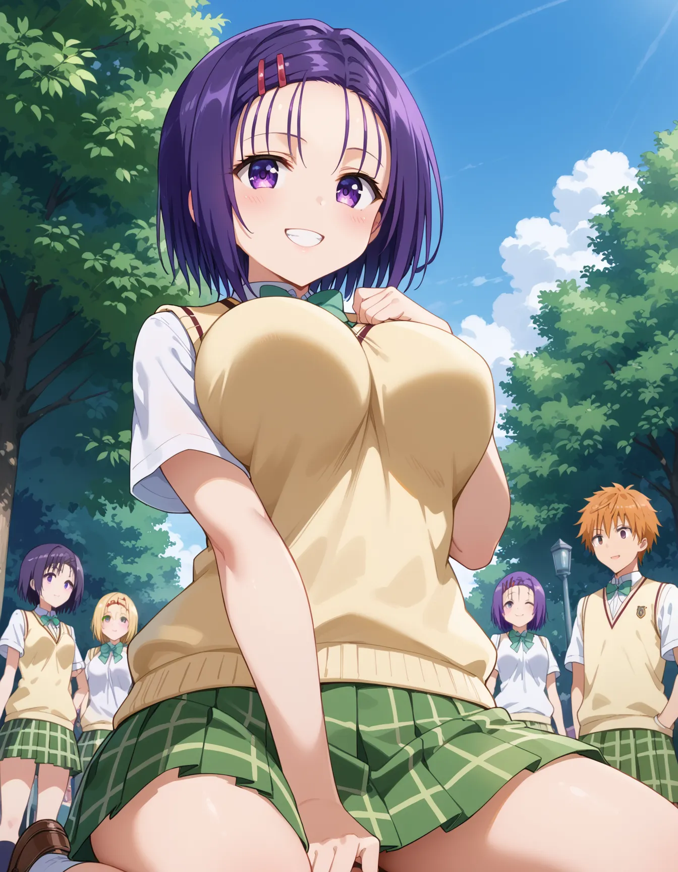 【「学制服」AIエロ画像（イラスト・アニメ・二次元風）4855枚まとめ！(108ページ目)のエロ画像23枚目