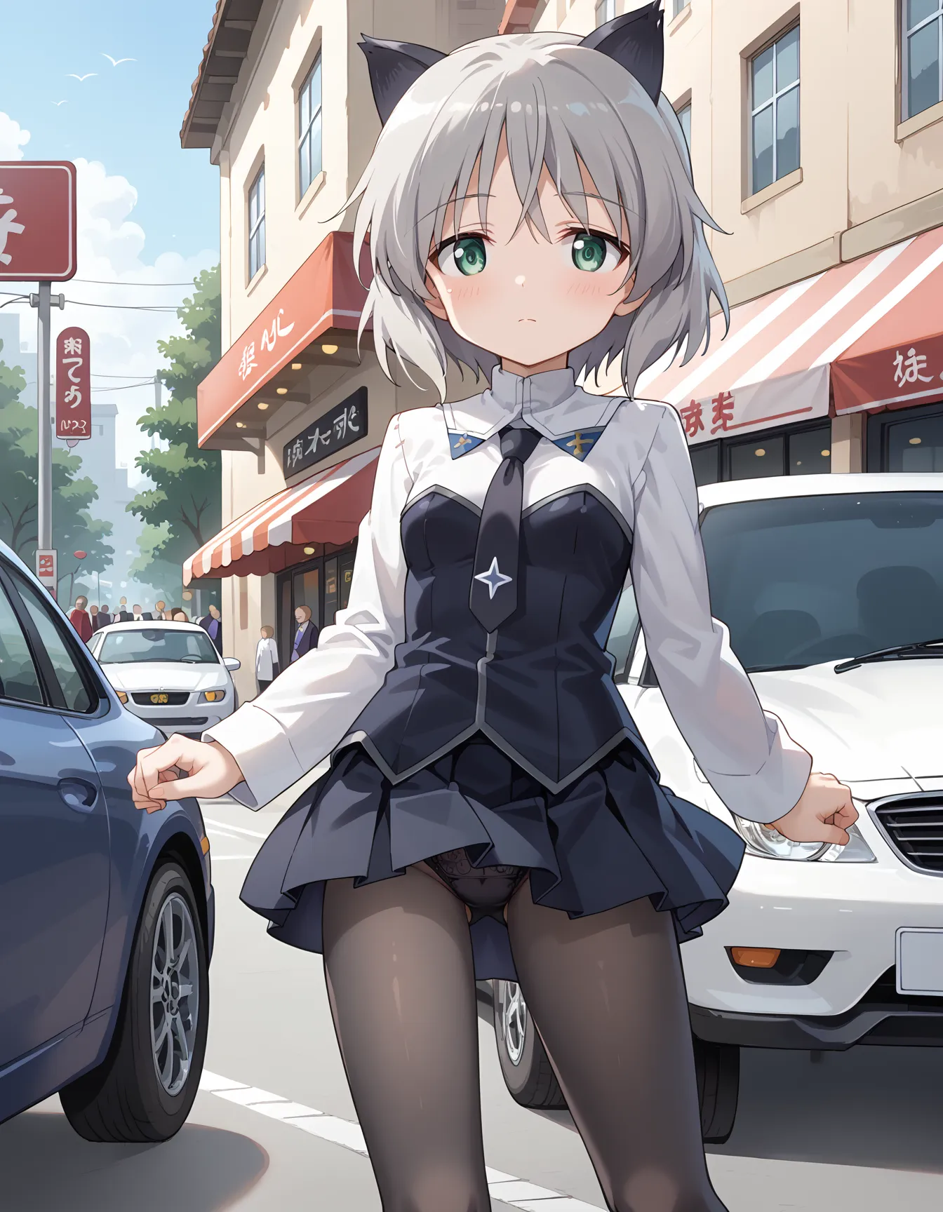 【「ロリ・小柄×パンスト」AIエロ画像（イラスト・アニメ・二次元風）422枚まとめ！(10ページ目)のエロ画像12枚目