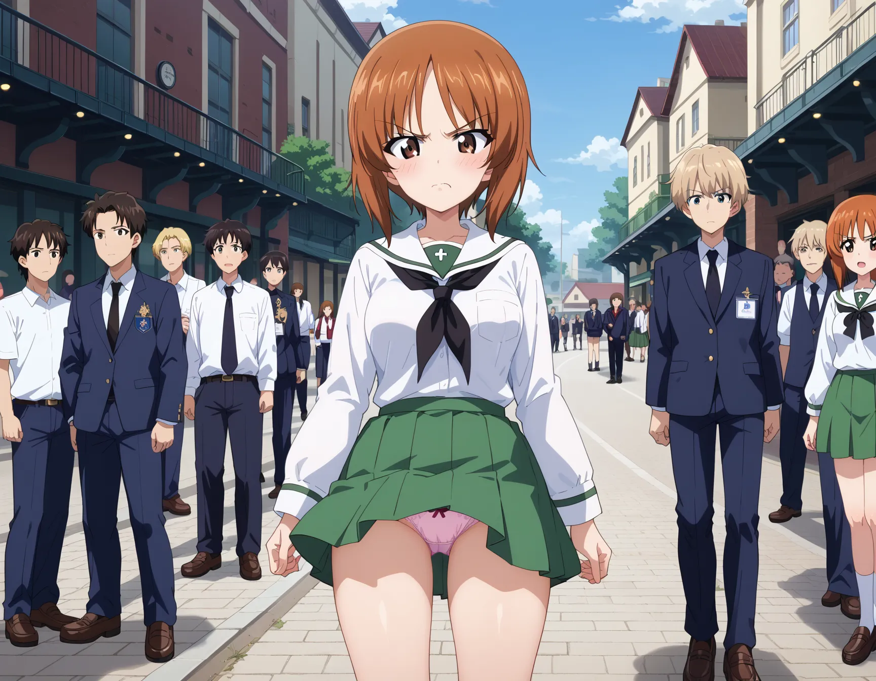 【「学制服」AIエロ画像（イラスト・アニメ・二次元風）4855枚まとめ！(108ページ目)のエロ画像15枚目