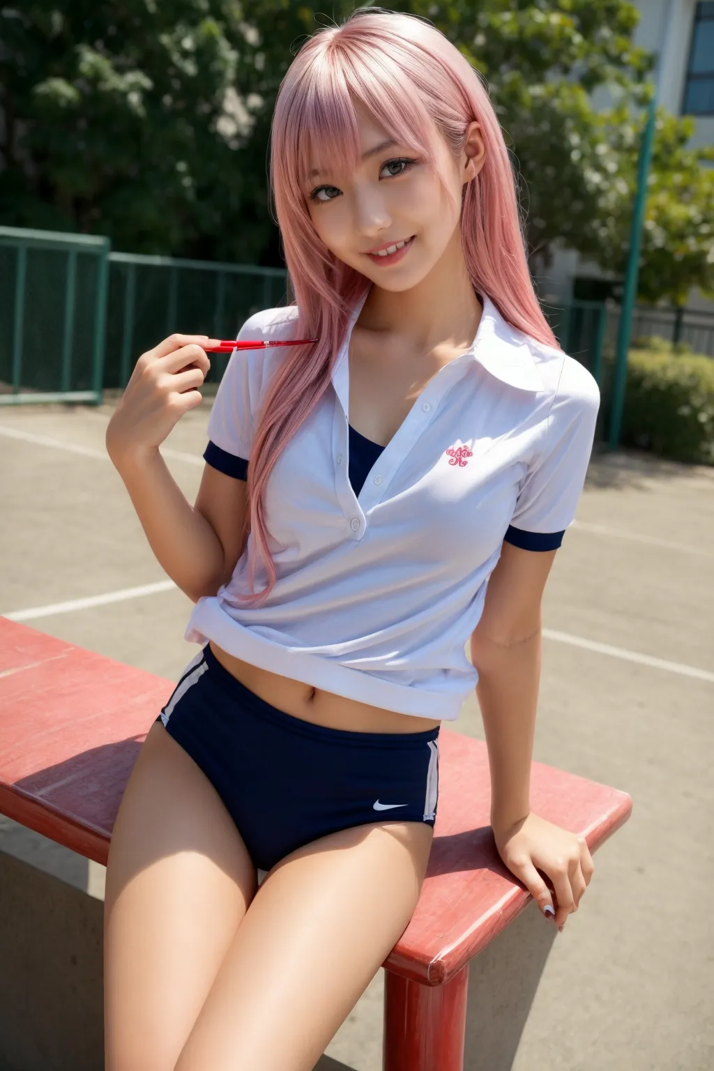 【「女子校生・JK×体操服・ブルマ」AIエロ画像（リアル・実写・フォト風）517枚まとめ！(11ページ目)のエロ画像25枚目