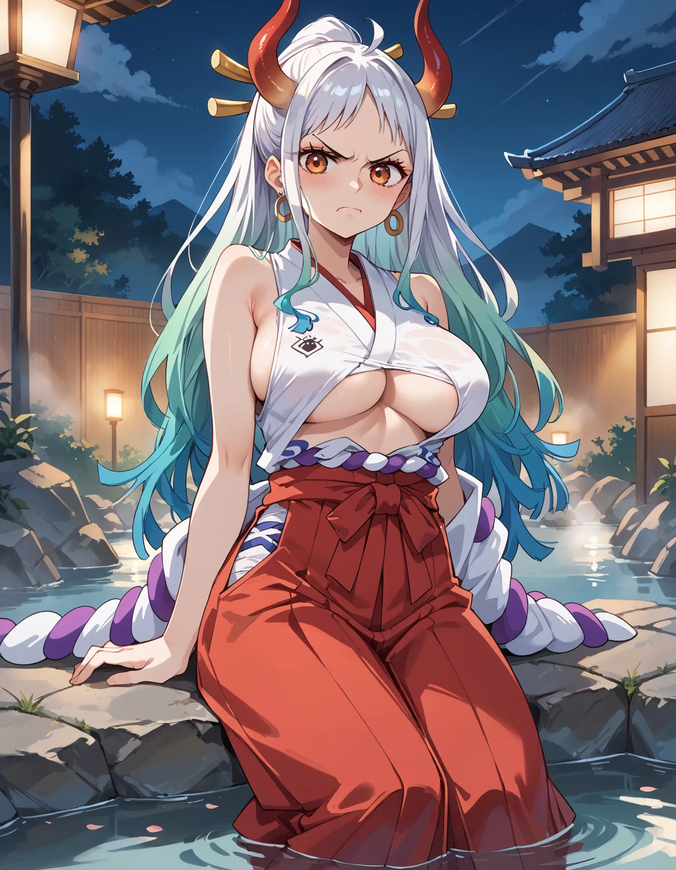 【「巨乳×着物」AIエロ画像（イラスト・アニメ・二次元風）854枚まとめ！(19ページ目)のエロ画像12枚目
