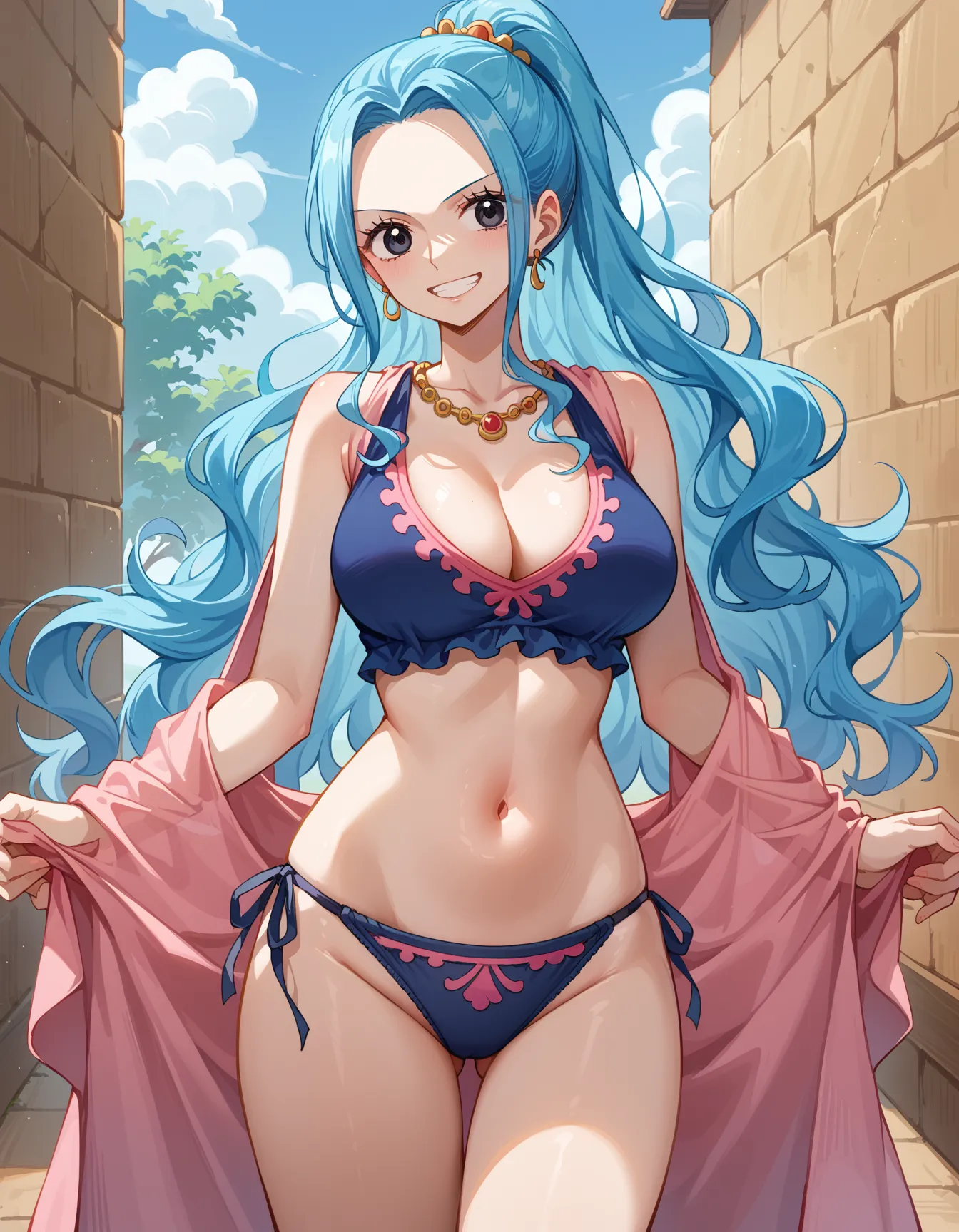 【「下着（ブラジャー・パンティ）」AIエロ画像（イラスト・アニメ・二次元風）15996枚まとめ！(358ページ目)のエロ画像2枚目