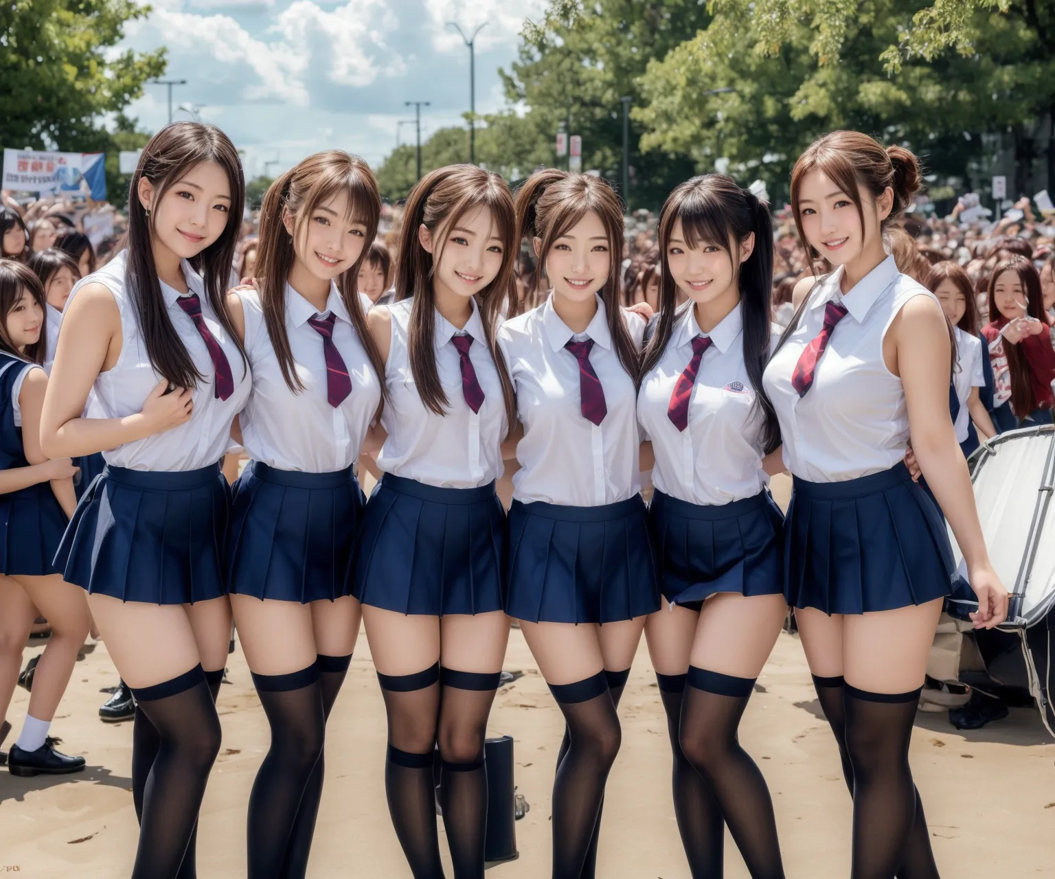 【「爆乳・超乳×学制服」AIエロ画像（リアル・実写・フォト風）1962枚まとめ！(45ページ目)のエロ画像26枚目
