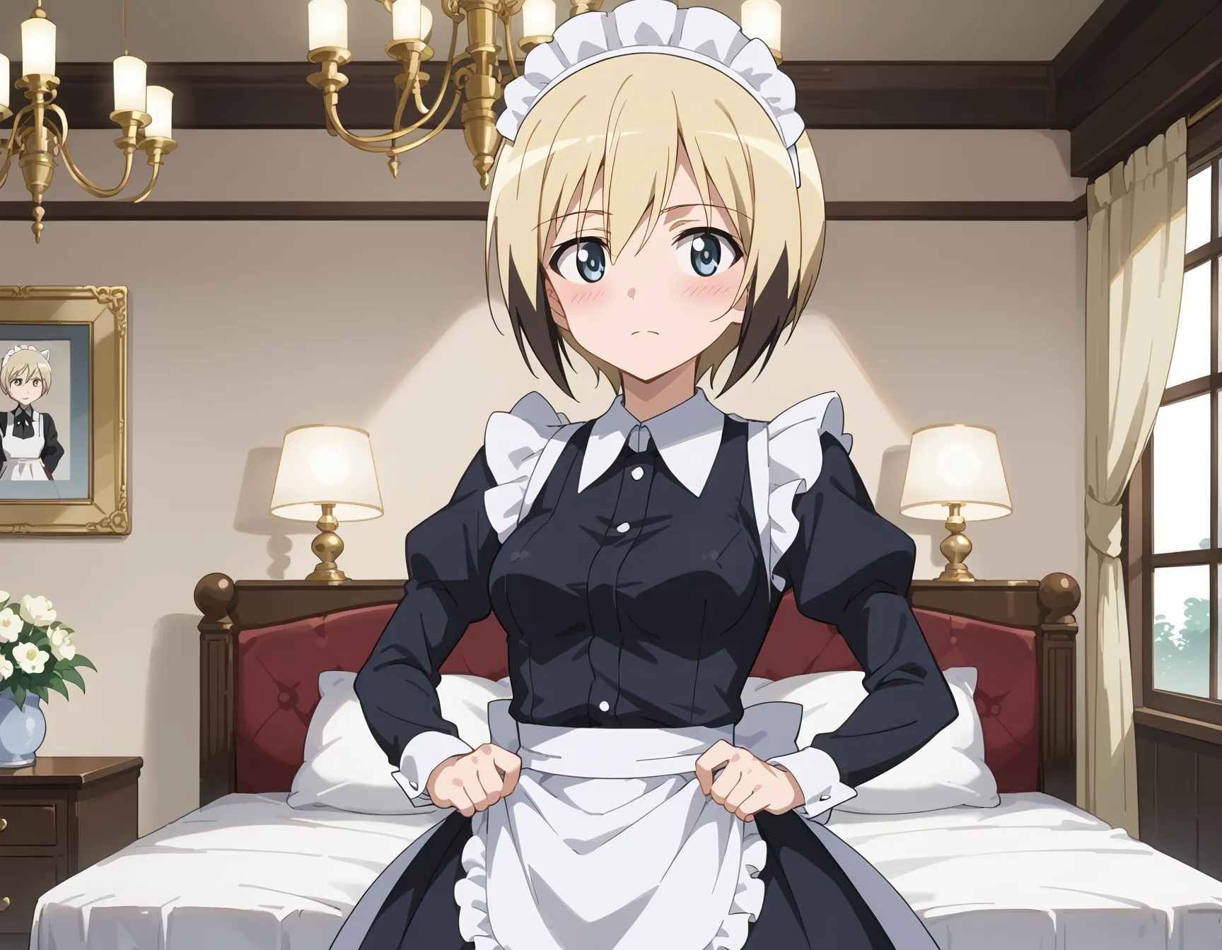 【「メイド」AIエロ画像（イラスト・アニメ・二次元風）516枚まとめ！(12ページ目)のエロ画像25枚目