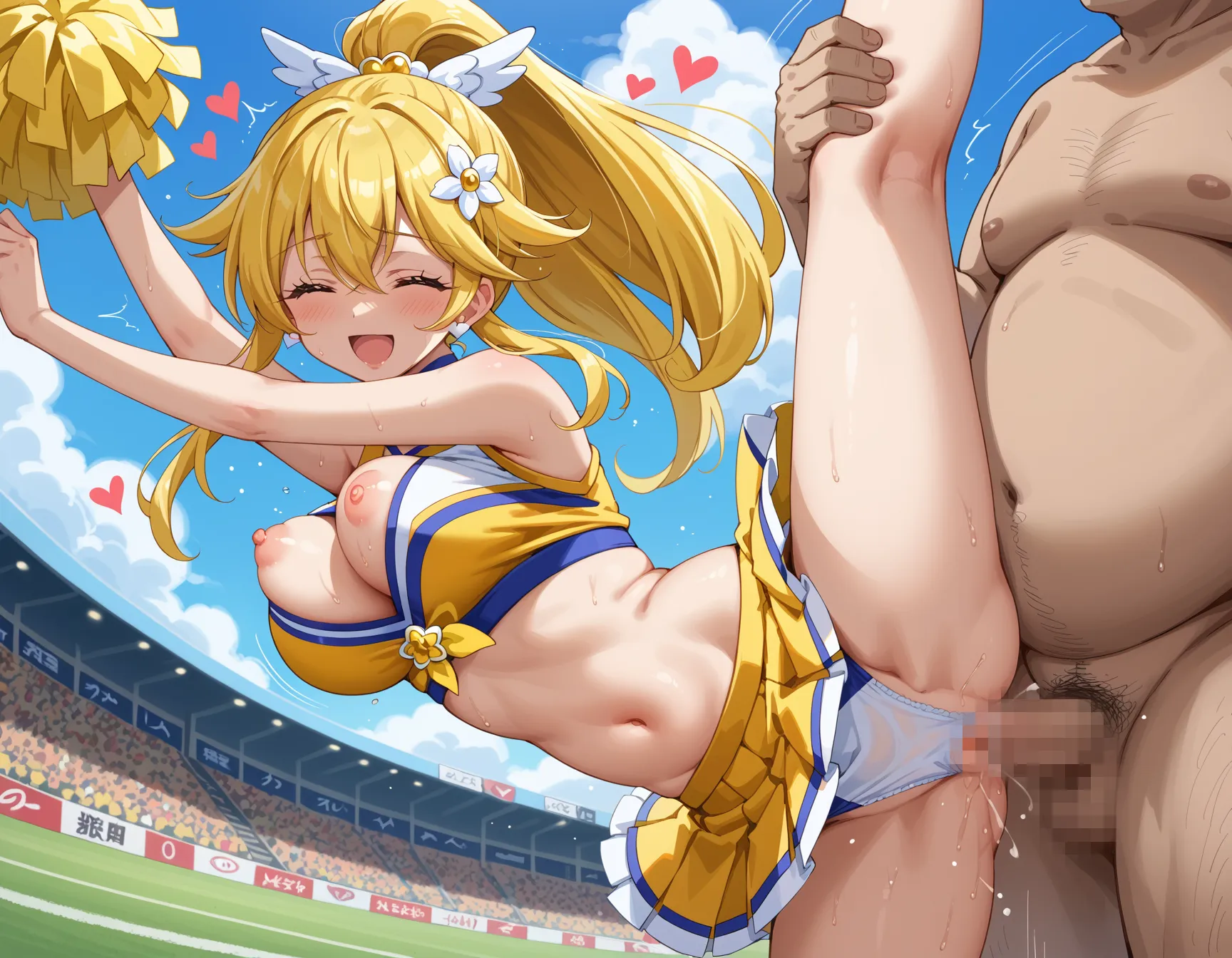 【「チアリーダー」AIエロ画像（イラスト・アニメ・二次元風）321枚まとめ！(7ページ目)のエロ画像29枚目