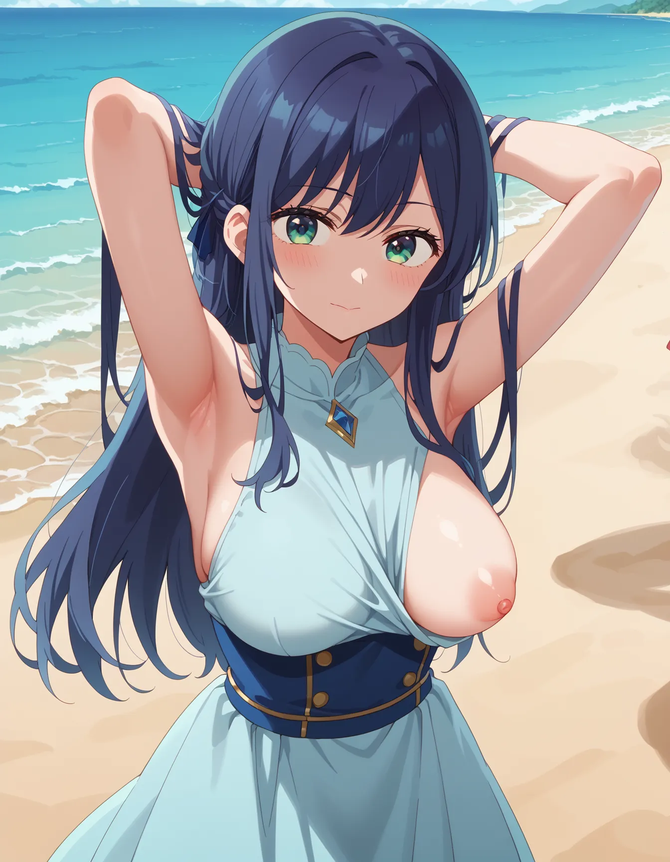 【「腋・脇」AIエロ画像（イラスト・アニメ・二次元風）4705枚まとめ！(106ページ目)のエロ画像6枚目
