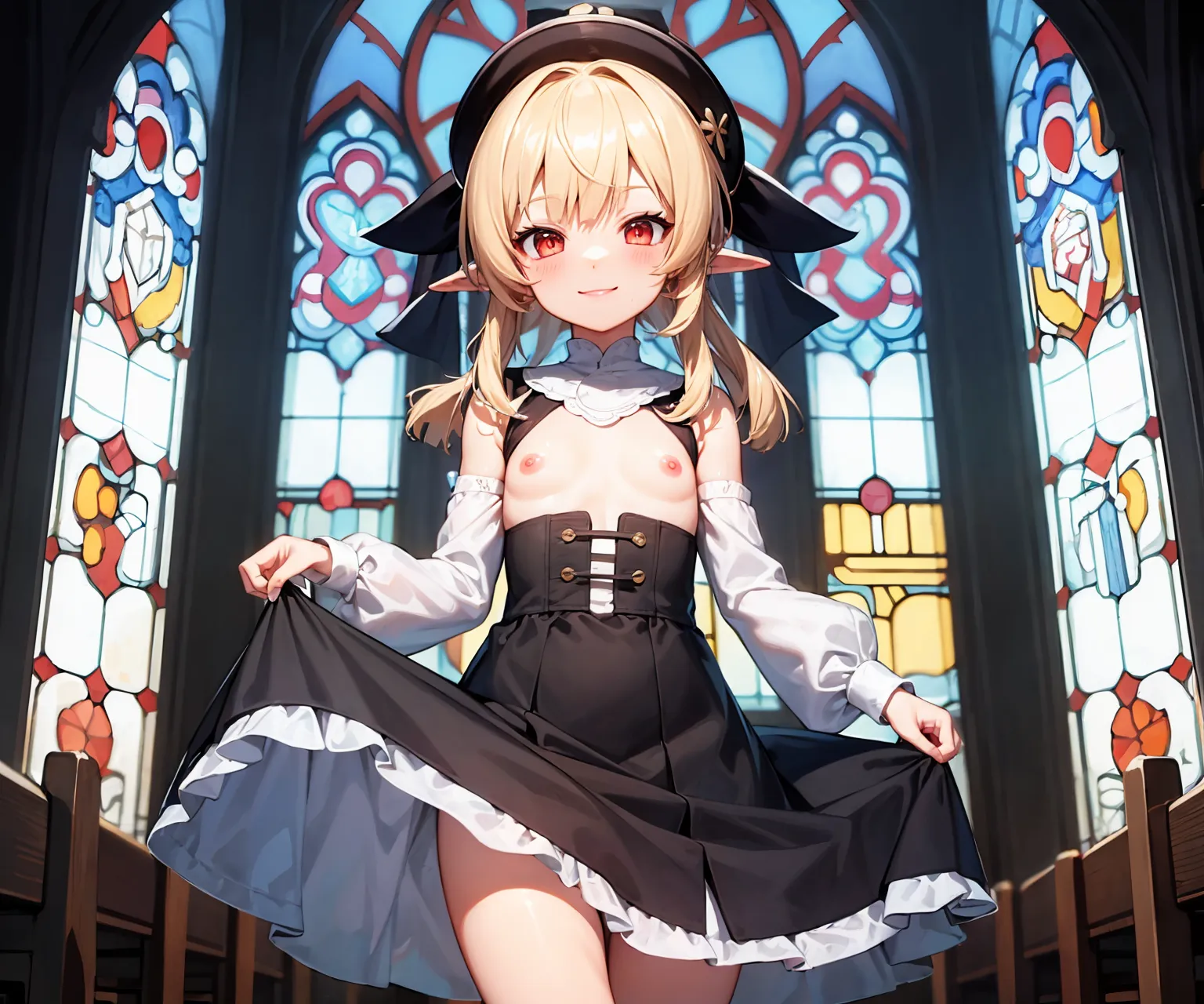 【「貧乳」AIエロ画像（イラスト・アニメ・二次元風）8390枚まとめ！(188ページ目)のエロ画像1枚目