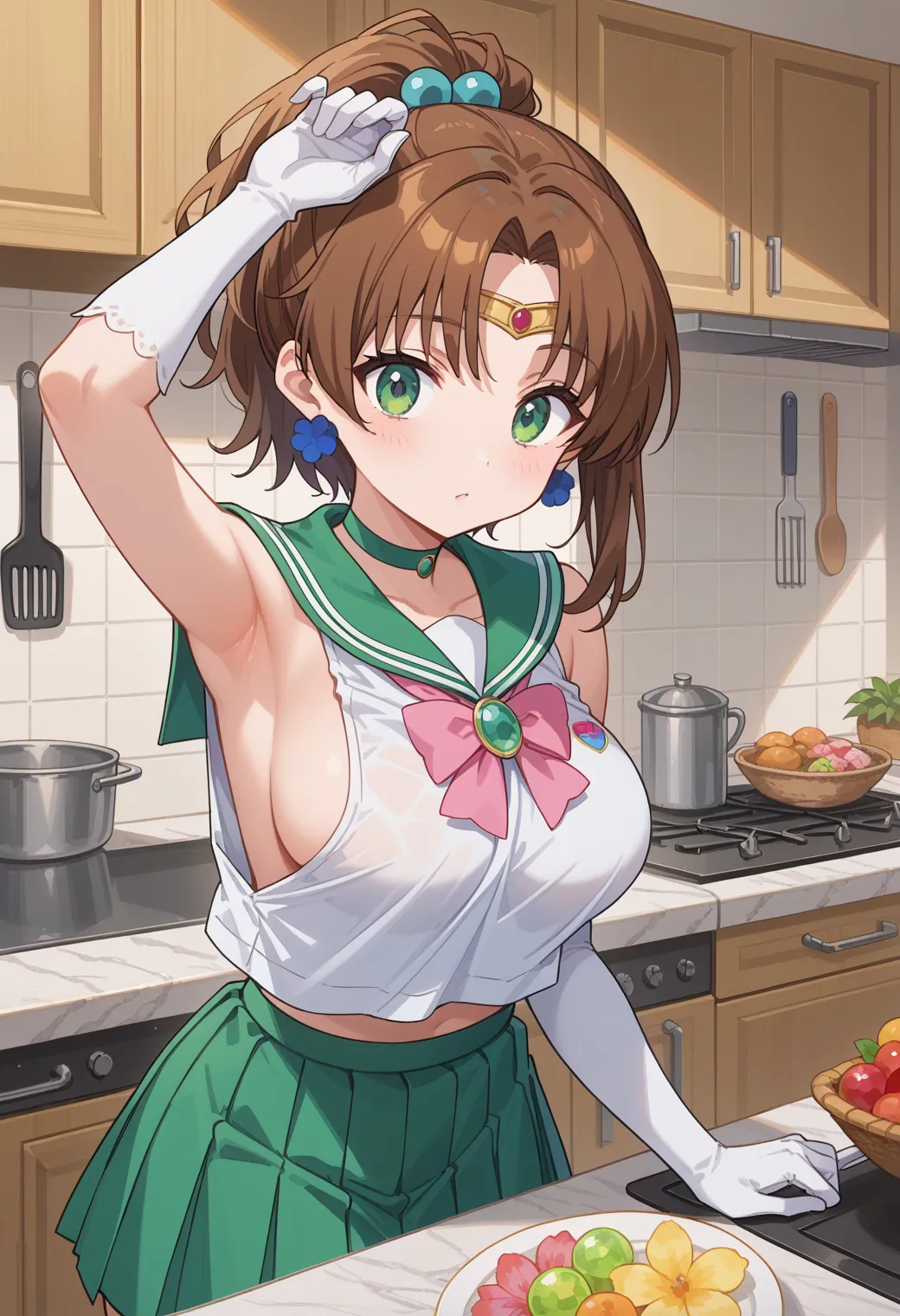【「腋・脇」AIエロ画像（イラスト・アニメ・二次元風）4705枚まとめ！(105ページ目)のエロ画像25枚目