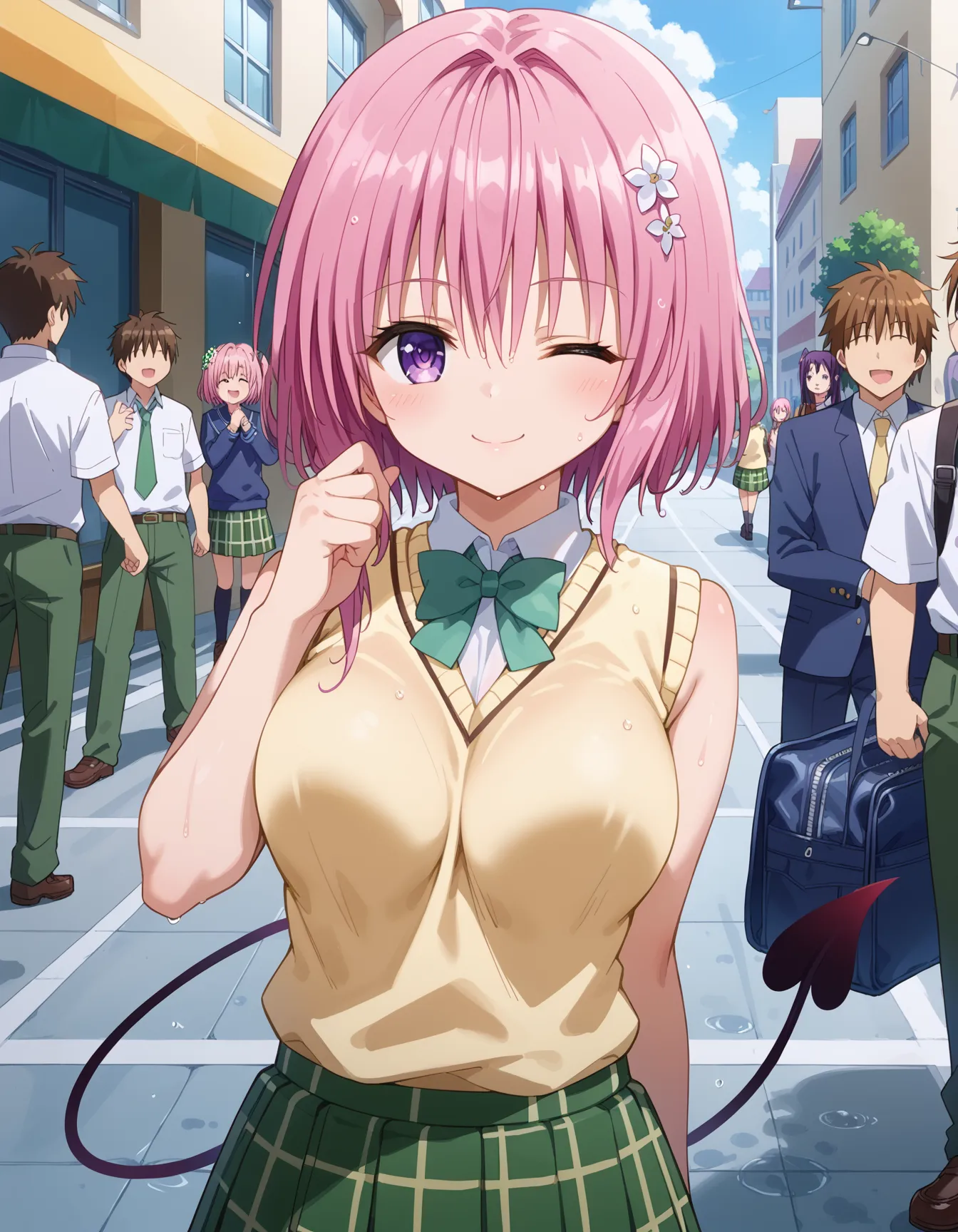 【「学制服」AIエロ画像（イラスト・アニメ・二次元風）4855枚まとめ！(106ページ目)のエロ画像19枚目