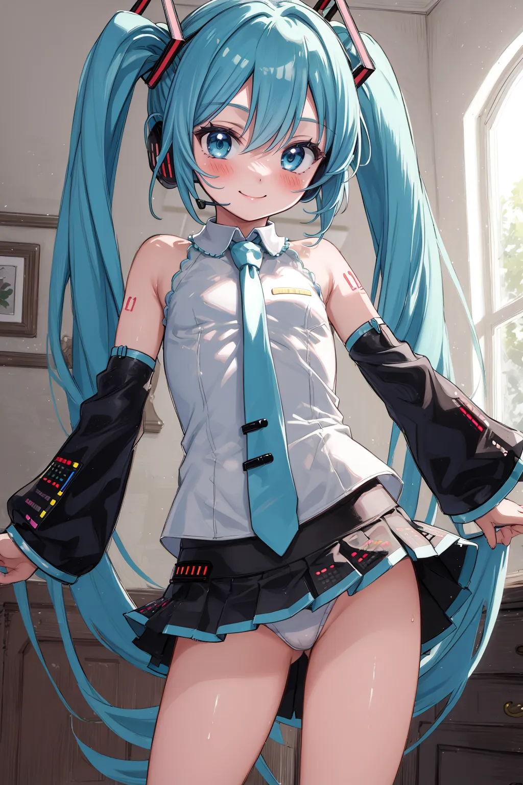 【「貧乳」AIエロ画像（イラスト・アニメ・二次元風）8390枚まとめ！(187ページ目)のエロ画像4枚目