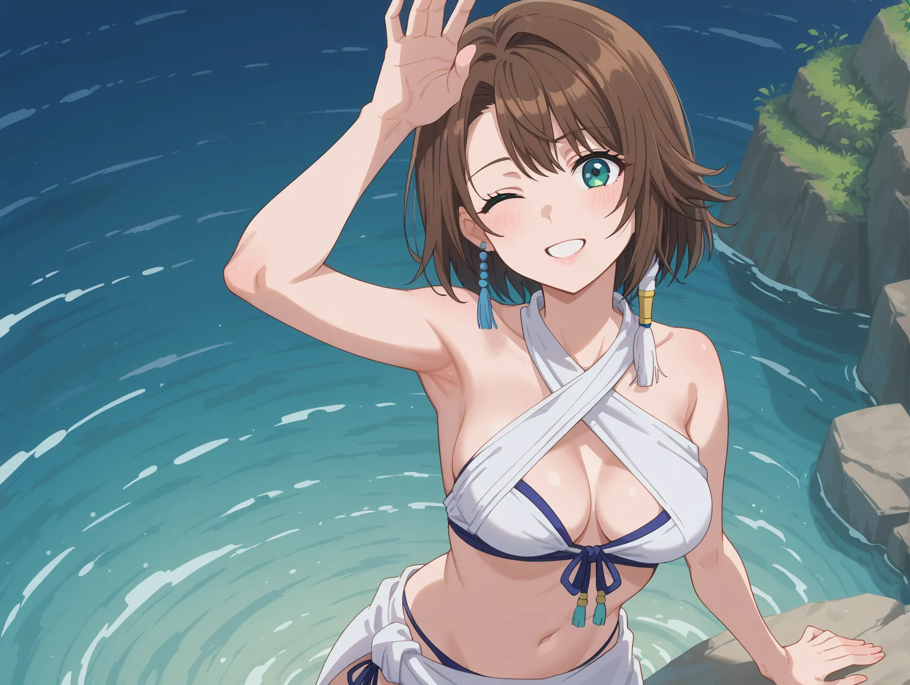【「腋・脇」AIエロ画像（イラスト・アニメ・二次元風）4705枚まとめ！(105ページ目)のエロ画像3枚目