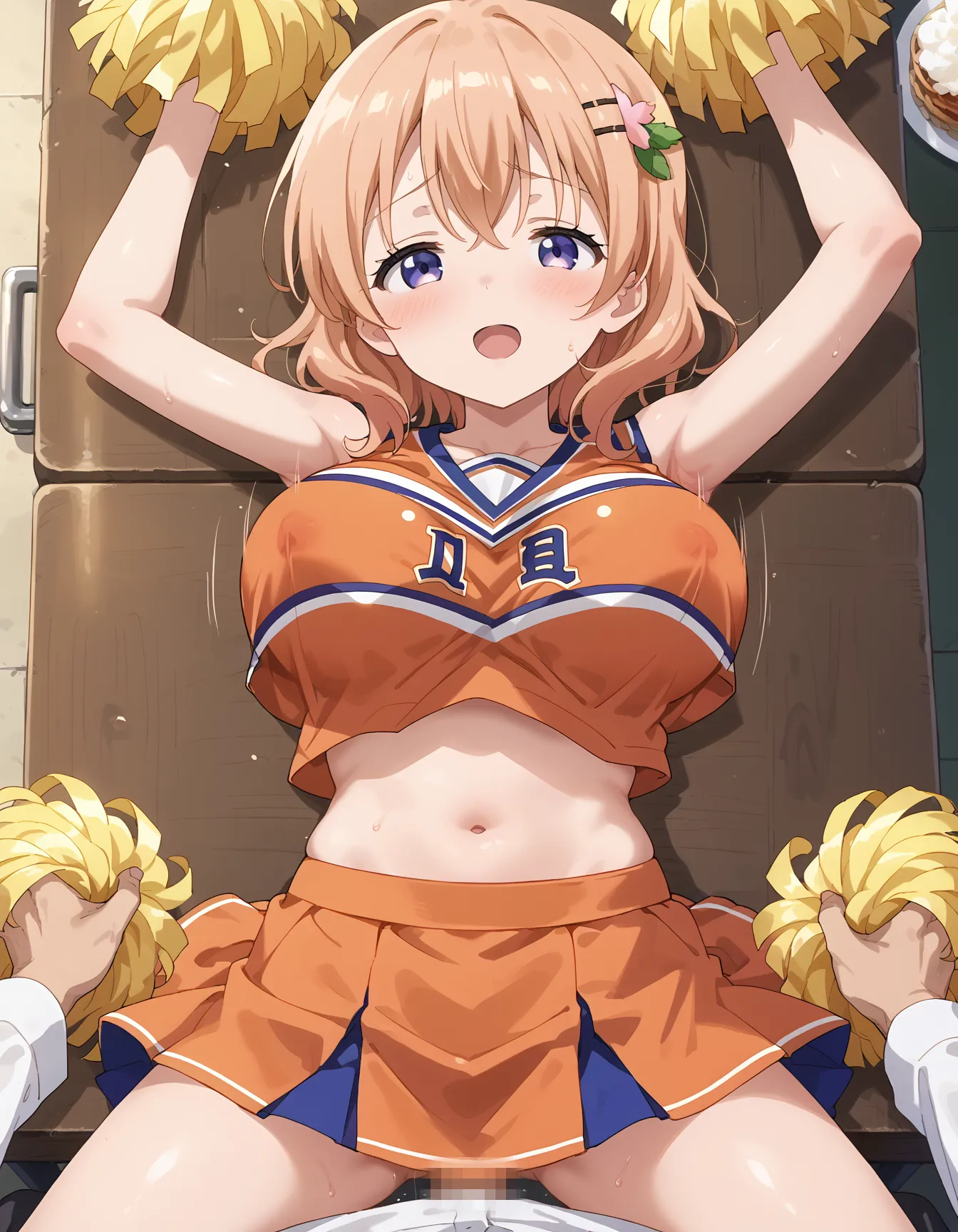 【「チアリーダー」AIエロ画像（イラスト・アニメ・二次元風）321枚まとめ！(7ページ目)のエロ画像26枚目