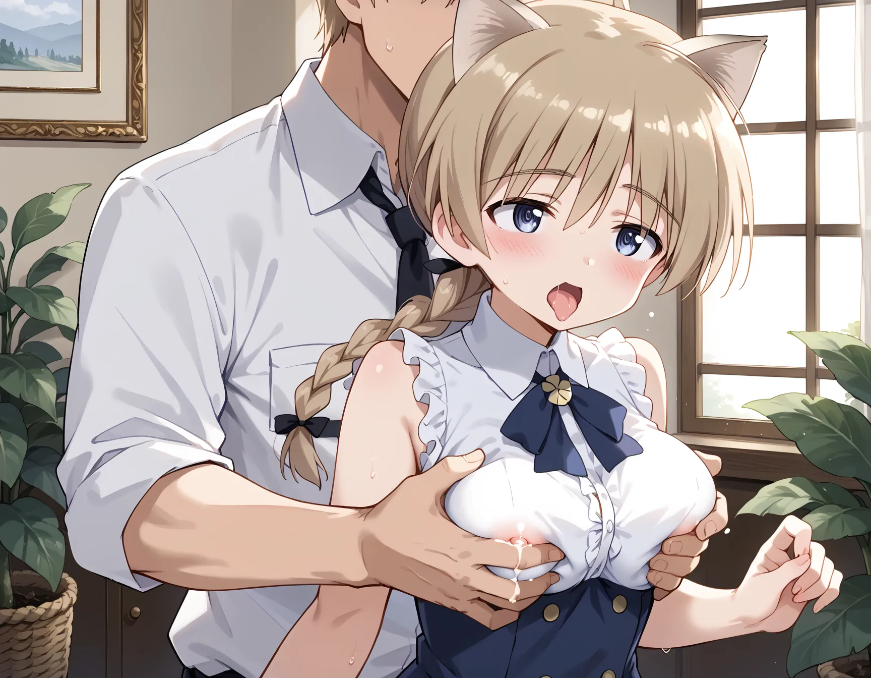 【「下着（ブラジャー・パンティ）」AIエロ画像（イラスト・アニメ・二次元風）15996枚まとめ！(351ページ目)のエロ画像18枚目