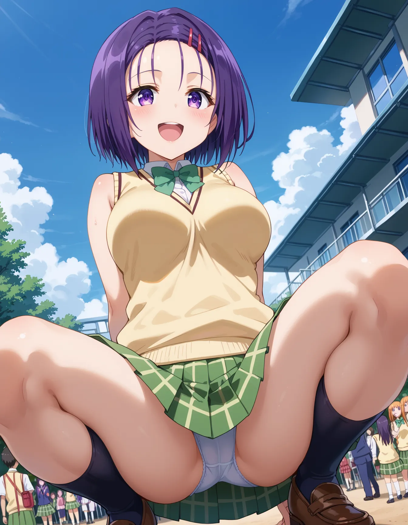 【「学制服」AIエロ画像（イラスト・アニメ・二次元風）4855枚まとめ！(105ページ目)のエロ画像27枚目