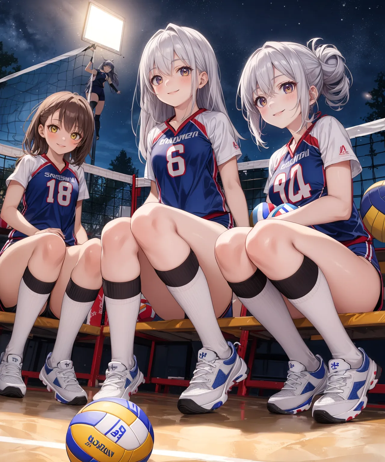 【「バレーボール」AIエロ画像（イラスト・アニメ・二次元風）378枚まとめ！(9ページ目)のエロ画像12枚目
