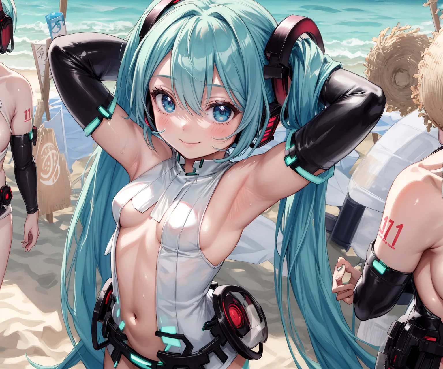 【「腋・脇」AIエロ画像（イラスト・アニメ・二次元風）4705枚まとめ！(104ページ目)のエロ画像25枚目