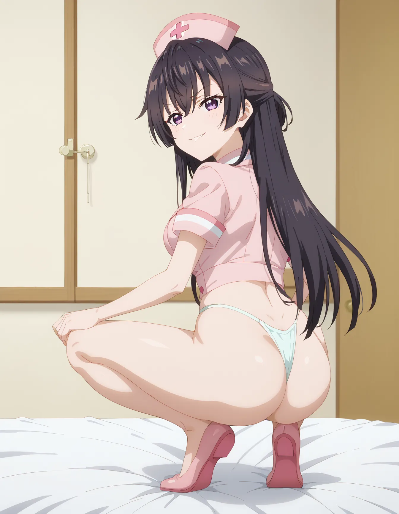 【「ナース・看護婦」AIエロ画像（イラスト・アニメ・二次元風）654枚まとめ！(15ページ目)のエロ画像19枚目