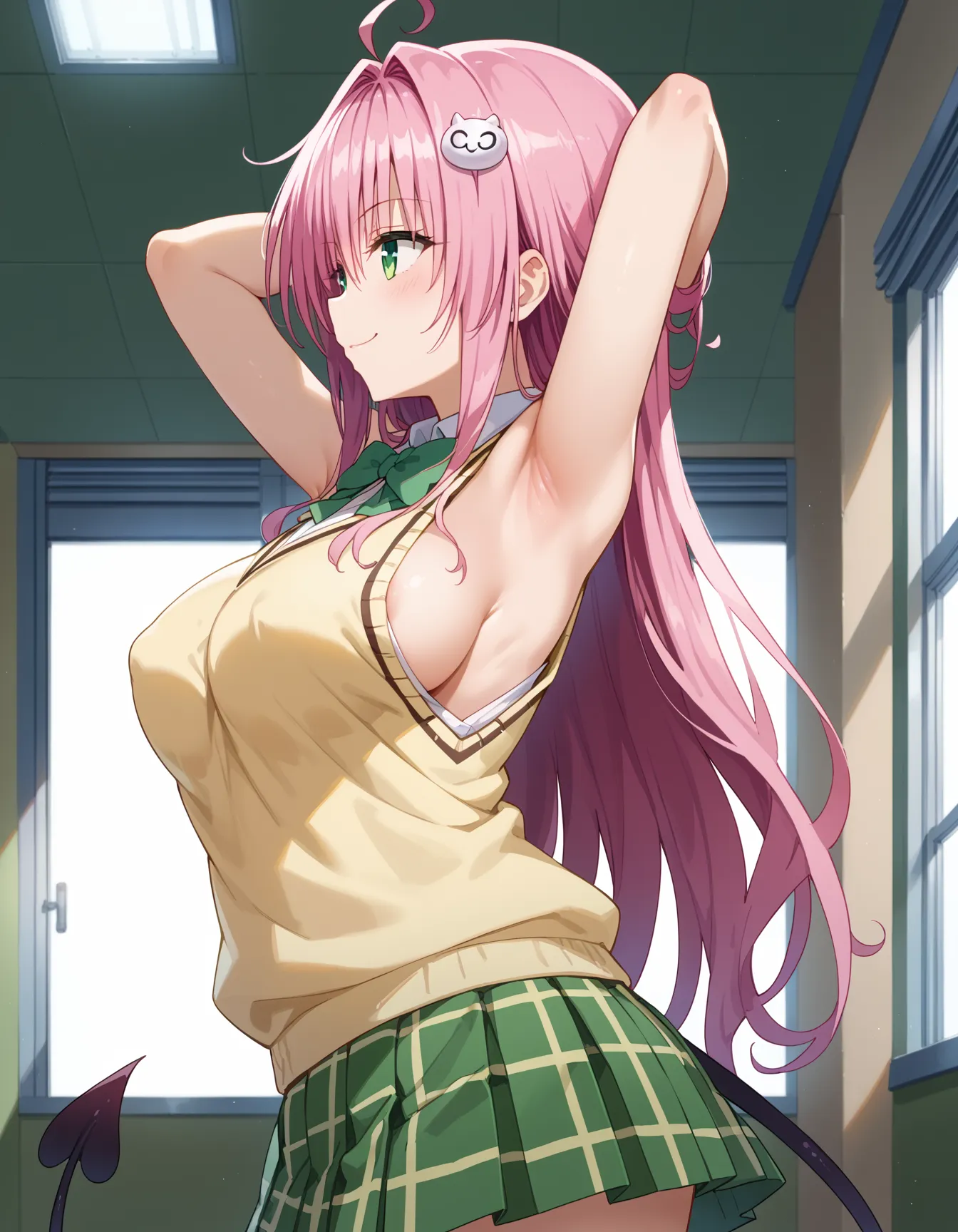 【「腋・脇」AIエロ画像（イラスト・アニメ・二次元風）4705枚まとめ！(104ページ目)のエロ画像13枚目