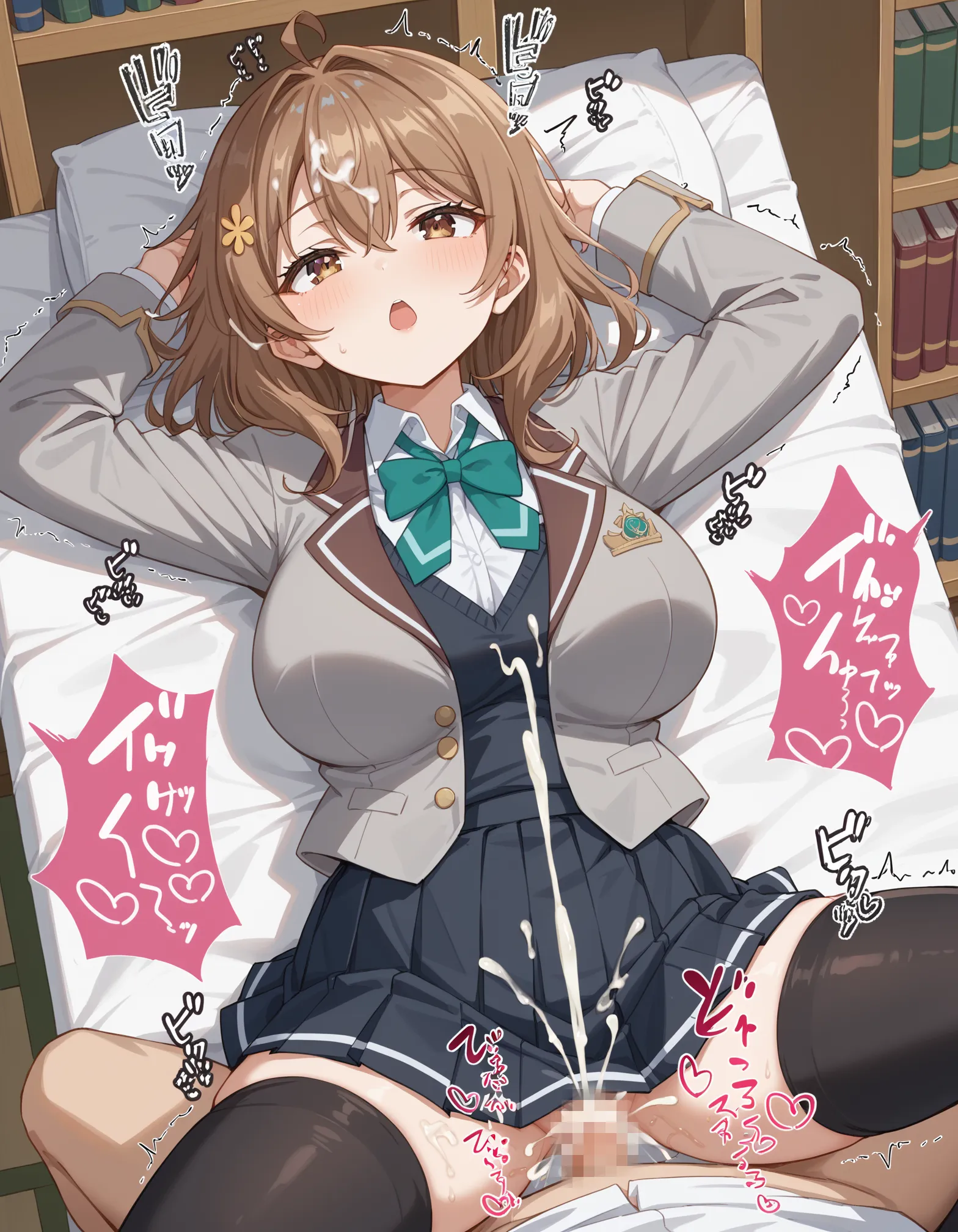 【「学制服」AIエロ画像（イラスト・アニメ・二次元風）4855枚まとめ！(105ページ目)のエロ画像3枚目